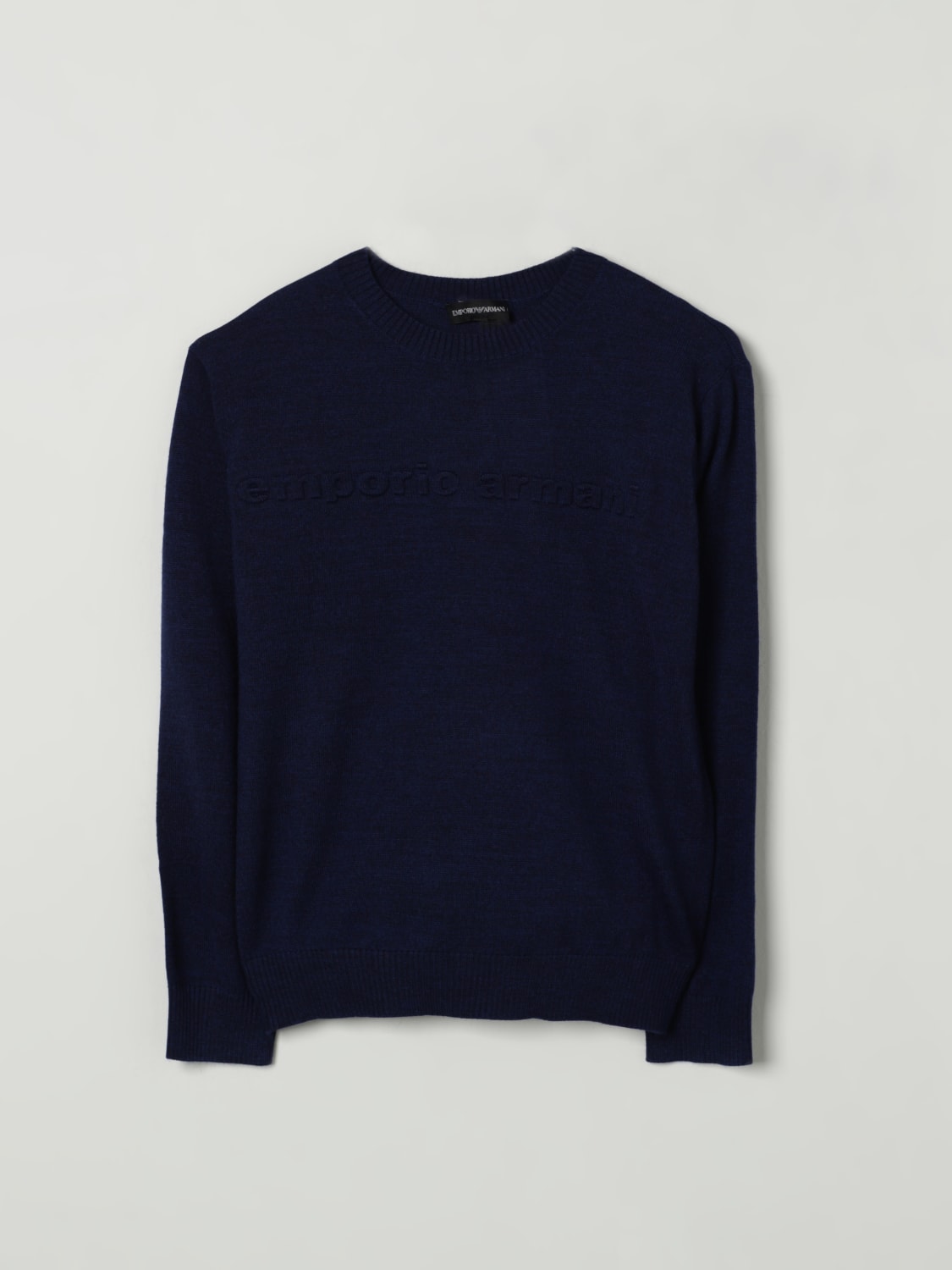 EMPORIO ARMANI SWEATER: Sweater kids Emporio Armani, Navy - Img 1