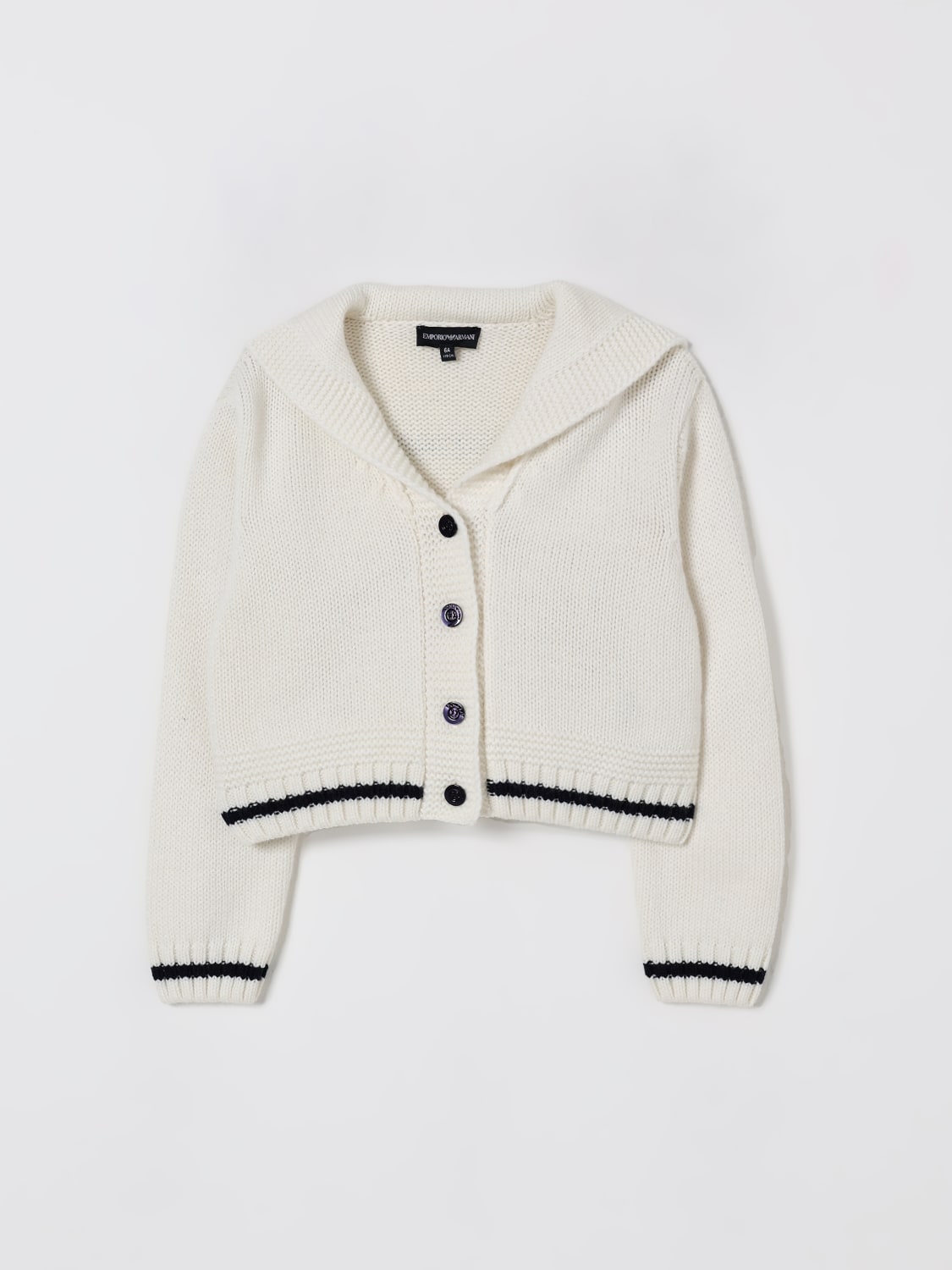 EMPORIO ARMANI SWEATER: Sweater kids Emporio Armani, White - Img 1