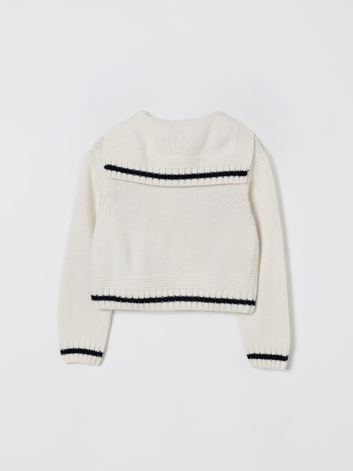 EMPORIO ARMANI SWEATER: Sweater kids Emporio Armani, White - Img 2