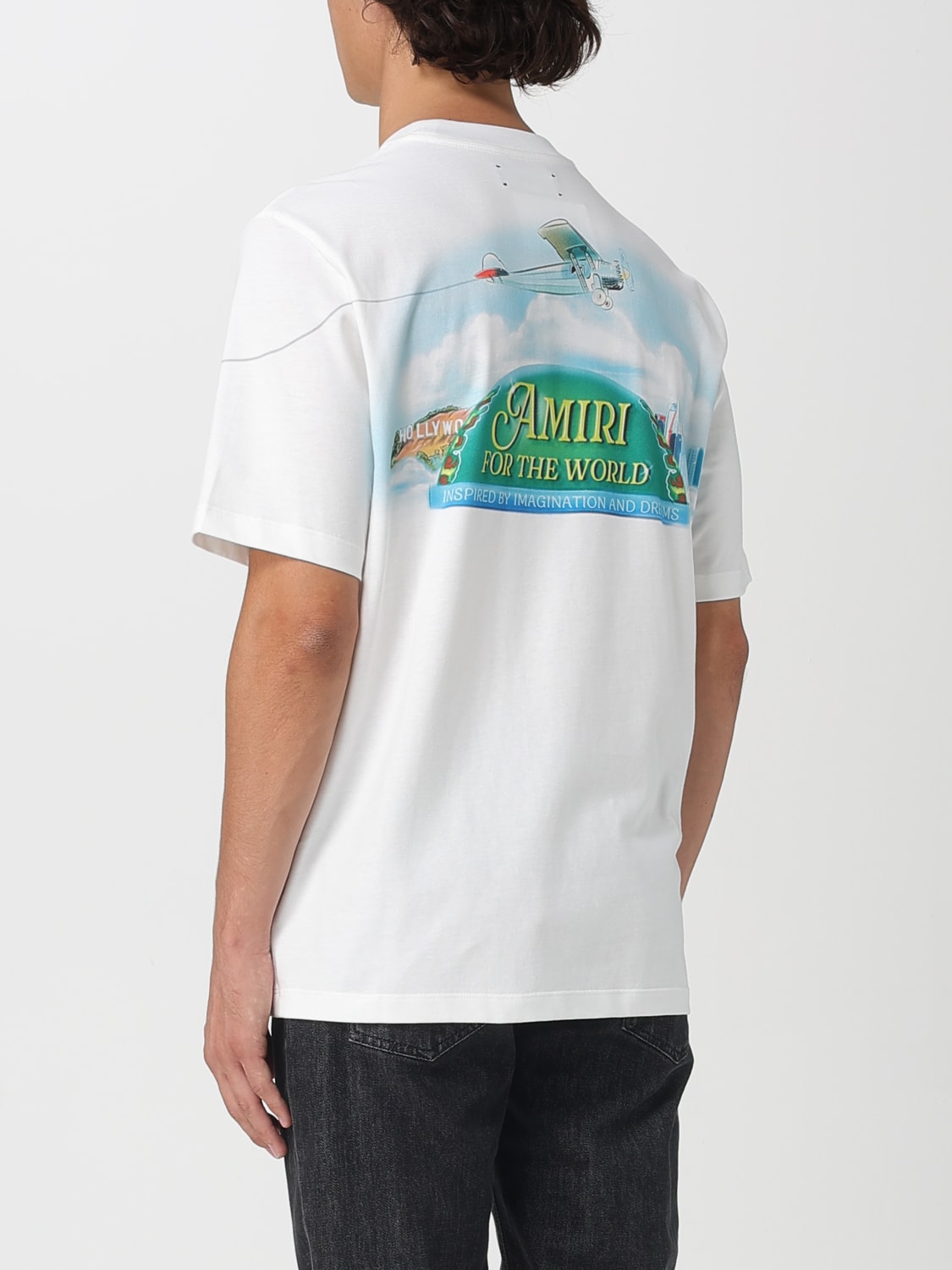 AMIRI T-SHIRT: T-shirt men Amiri, Ivory - Img 3