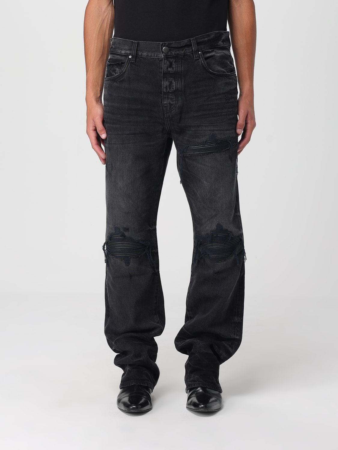 AMIRI 牛仔裤: 裤子 男士 Amiri, 黑色 - Img 1