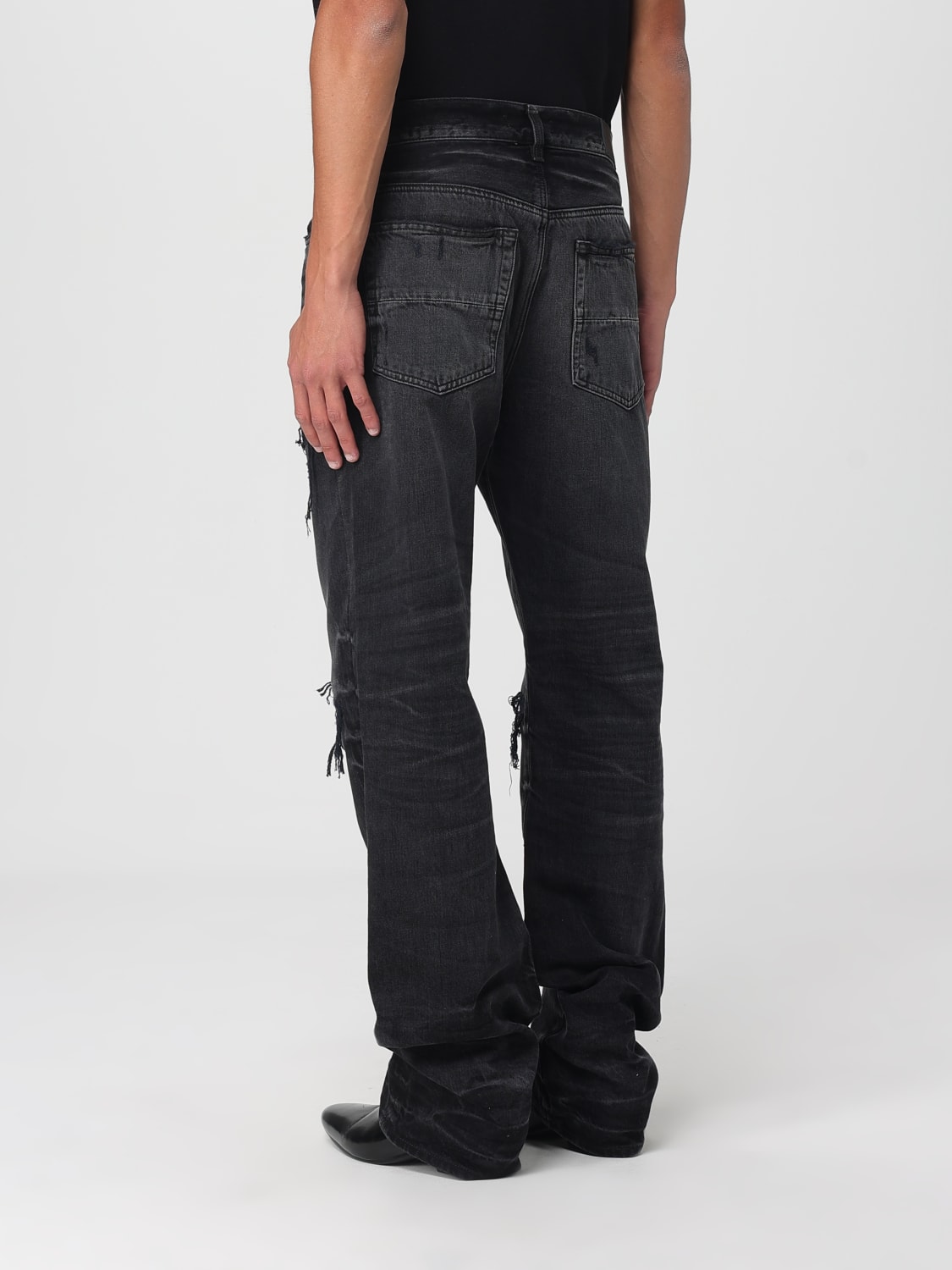 AMIRI 牛仔裤: 裤子 男士 Amiri, 黑色 - Img 3