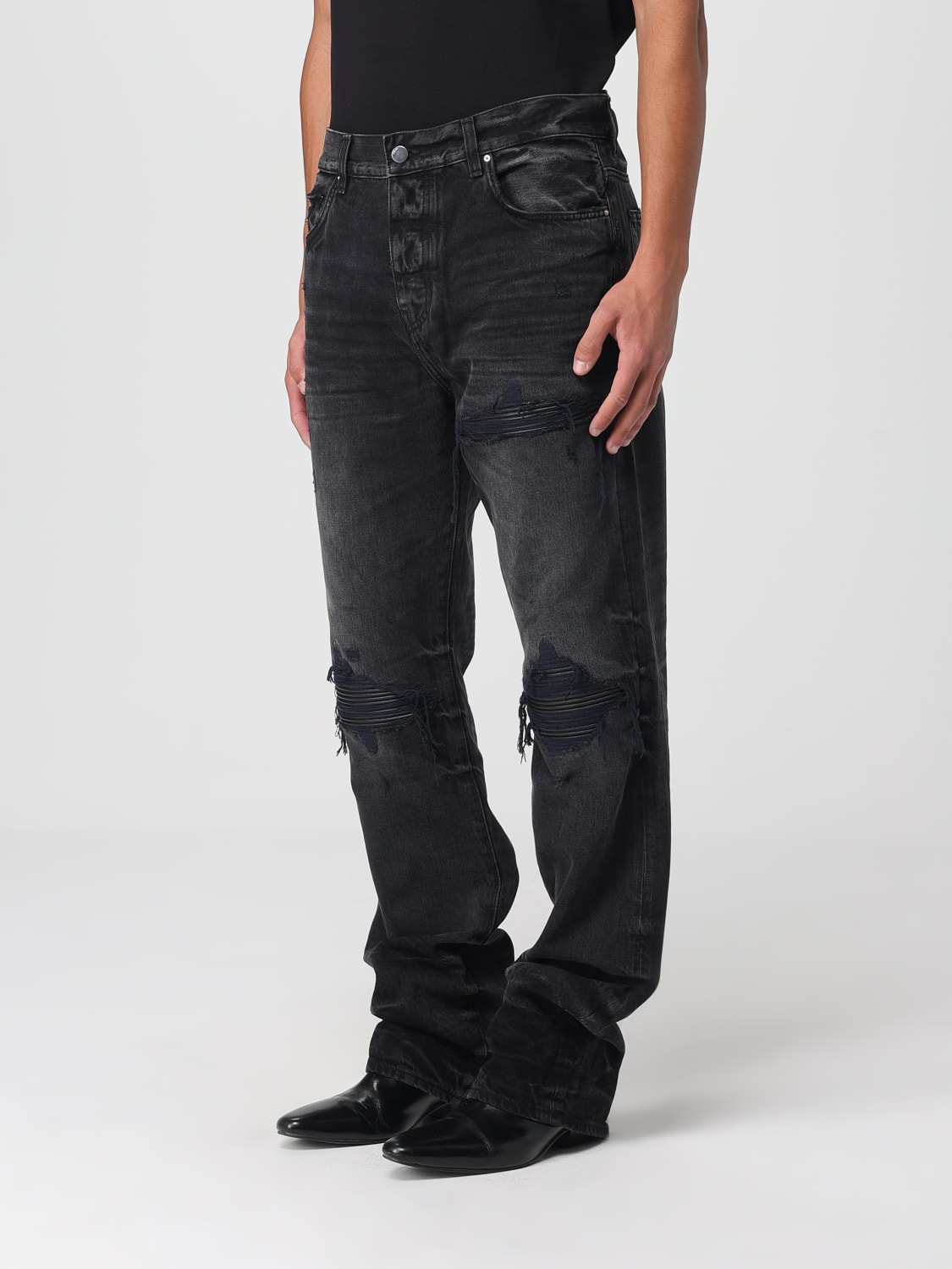 AMIRI 牛仔裤: 裤子 男士 Amiri, 黑色 - Img 4