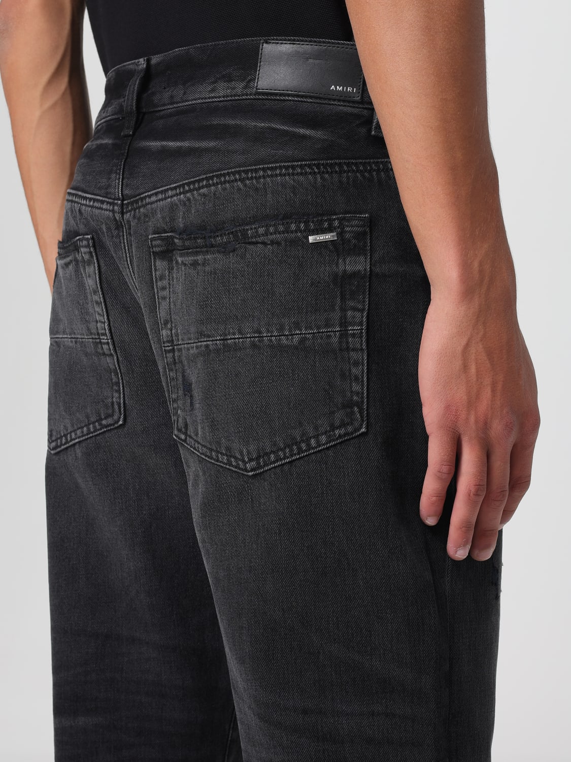 AMIRI 牛仔裤: 裤子 男士 Amiri, 黑色 - Img 5