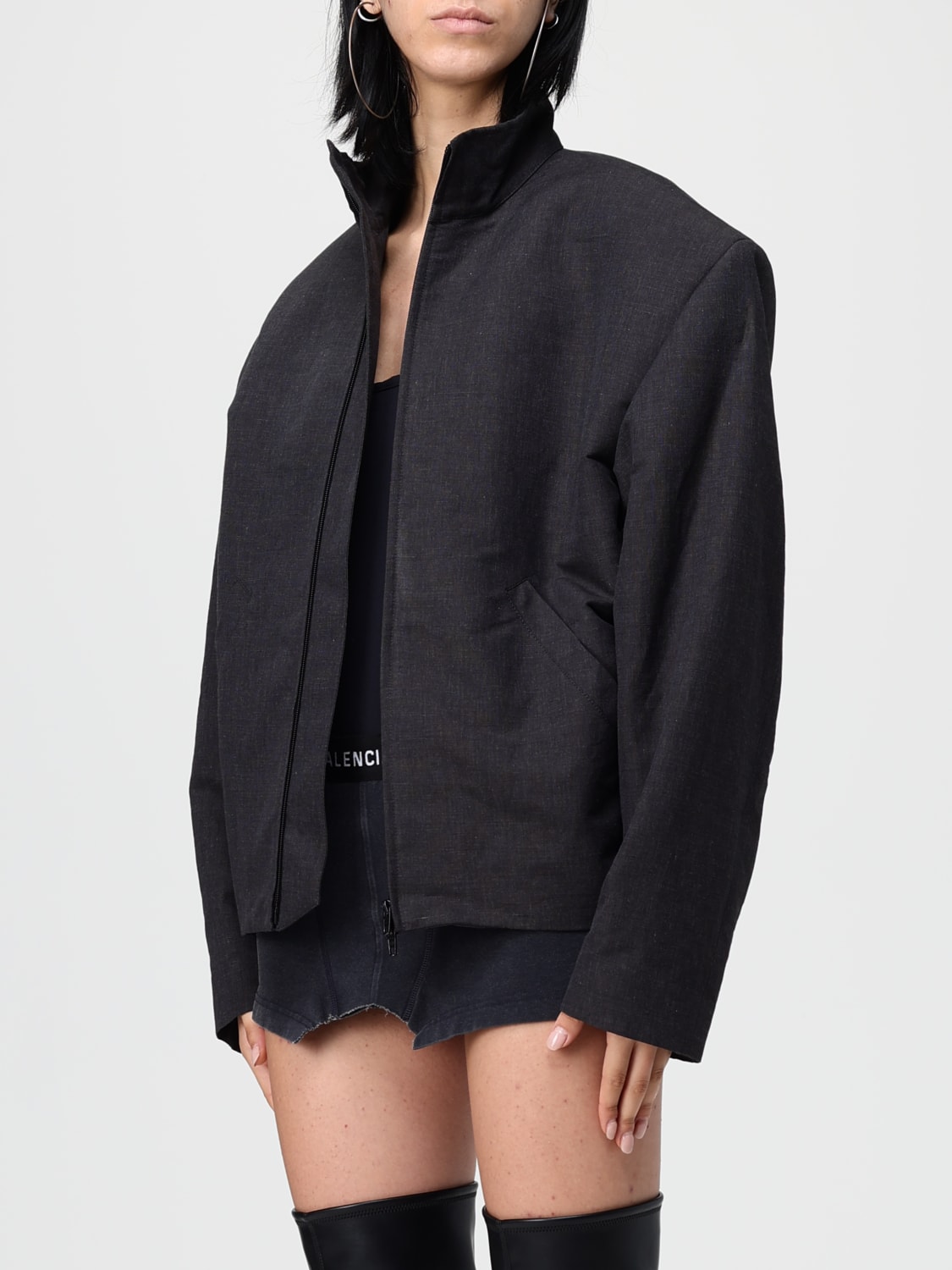BALENCIAGA JACKET: Jacket woman Balenciaga, Black - Img 4