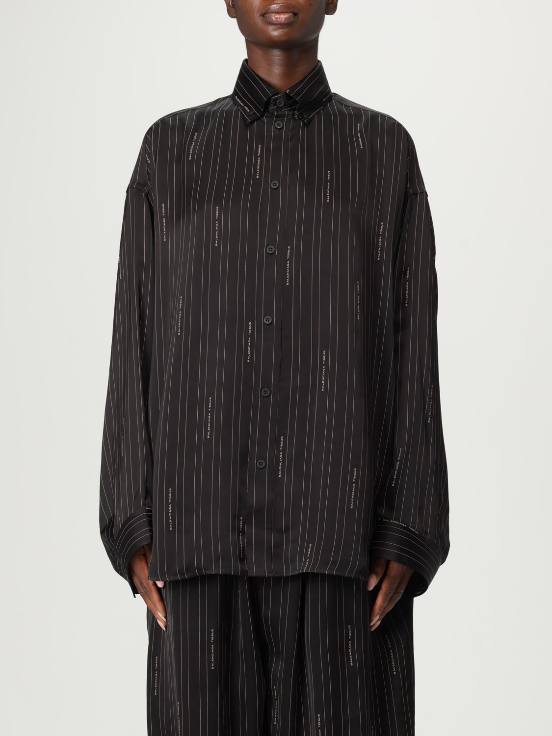 BALENCIAGA SHIRT: Shirt woman Balenciaga, Black - Img 1
