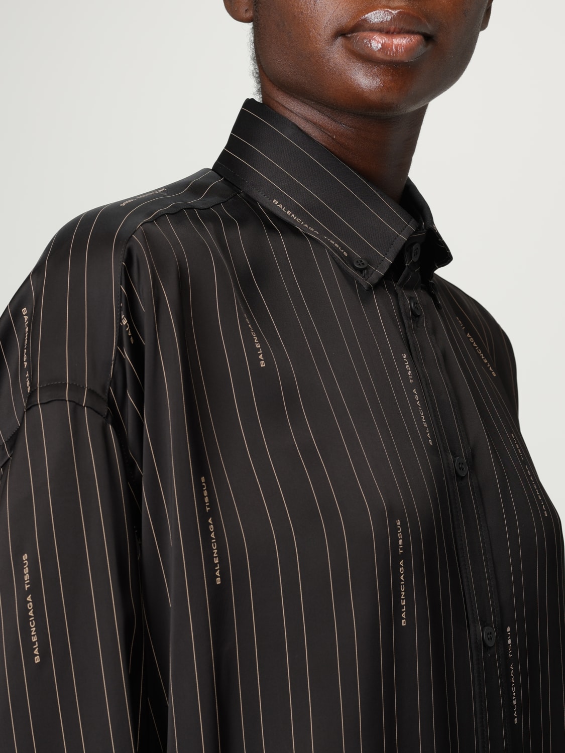 BALENCIAGA SHIRT: Shirt woman Balenciaga, Black - Img 5