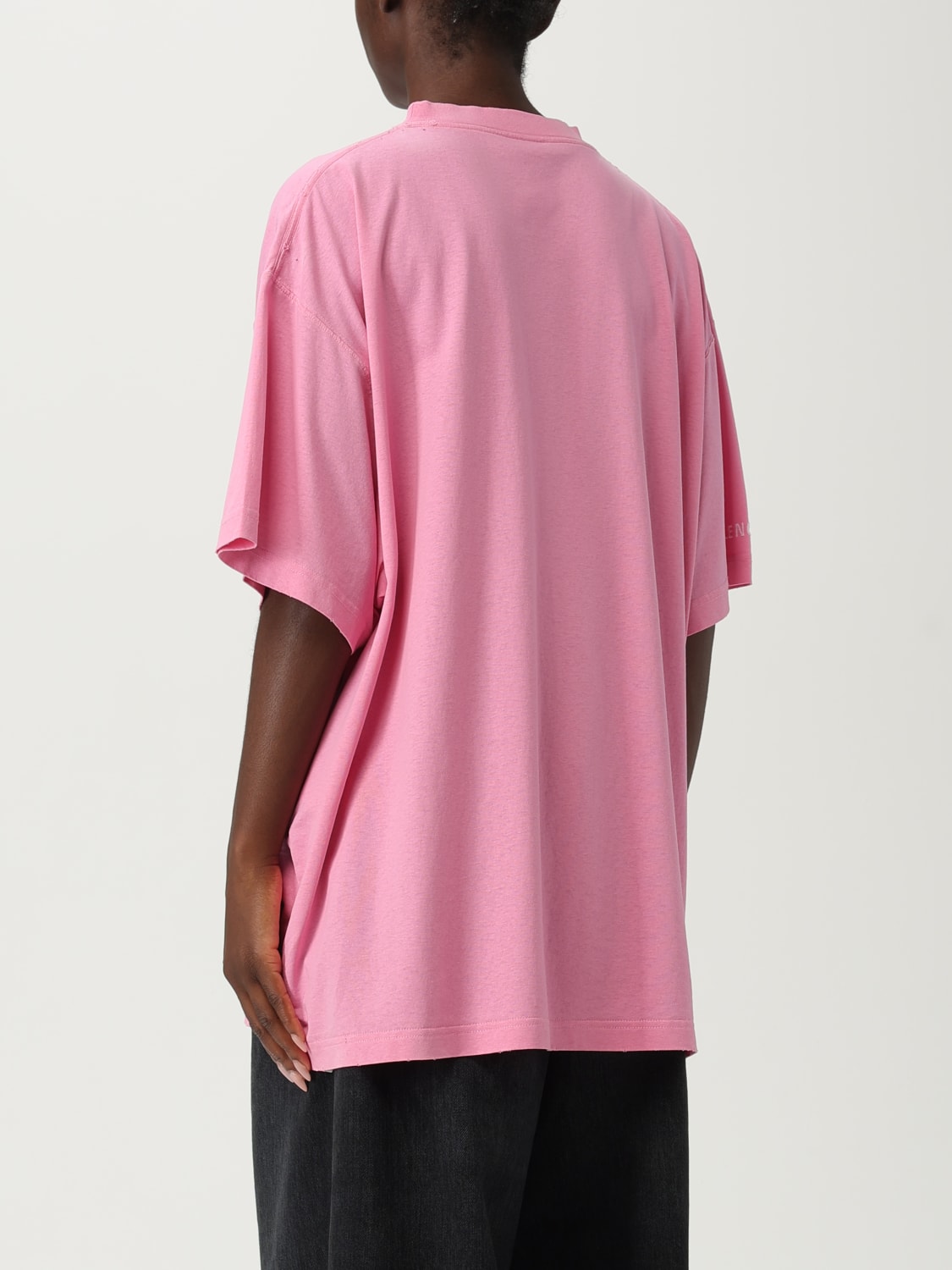 BALENCIAGA T-SHIRT: T-shirt woman Balenciaga, Pink - Img 3