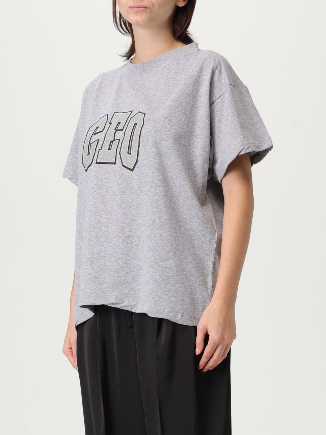 BALENCIAGA T-SHIRT: T-shirt woman Balenciaga, Grey - Img 4