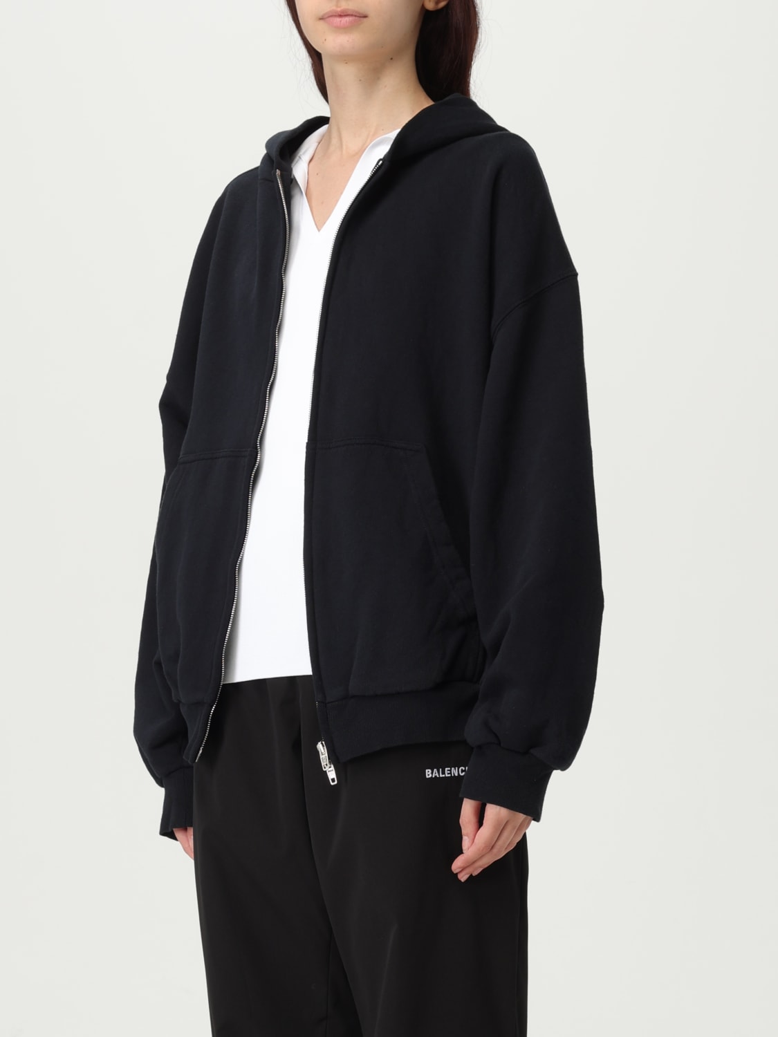 BALENCIAGA SWEATSHIRT: Sweatshirt woman Balenciaga, Charcoal - Img 4