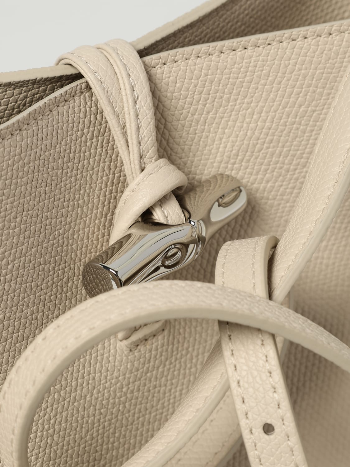 LONGCHAMP MINI BAG: Shoulder bag woman Longchamp, Ivory - Img 3
