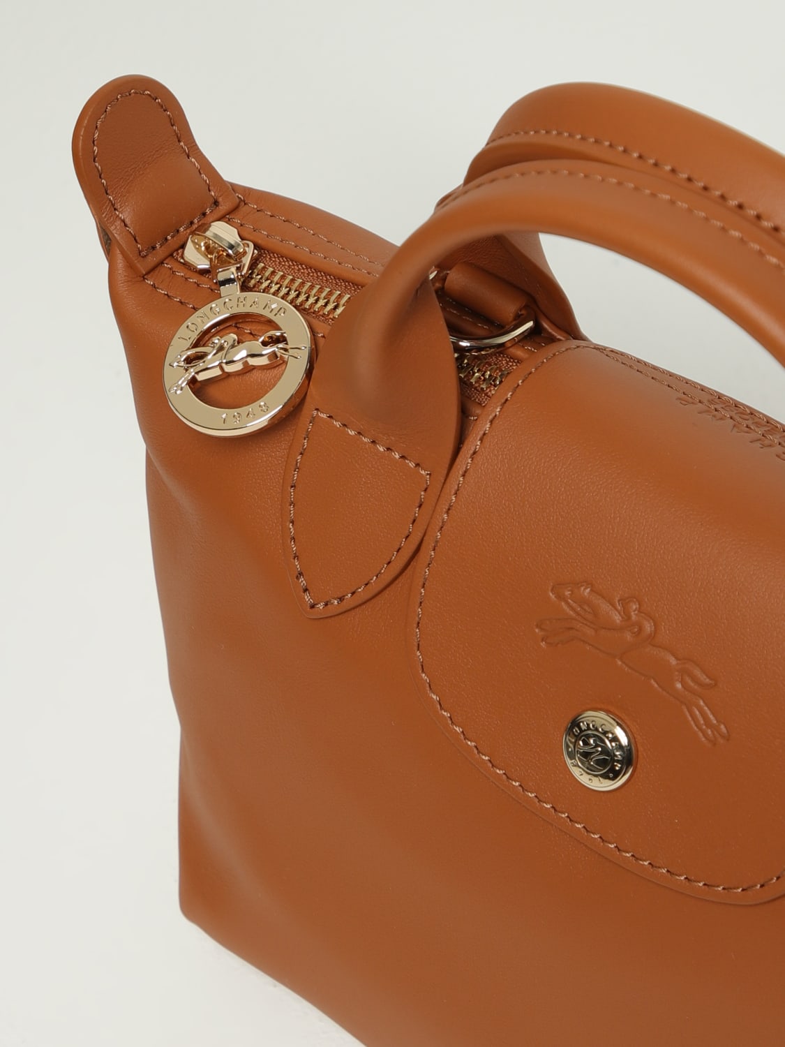 LONGCHAMP MINI BAG: Shoulder bag woman Longchamp, Leather - Img 3