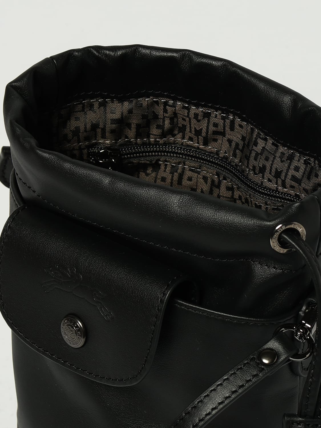 LONGCHAMP MINI SAC: Sac porté épaule femme Longchamp, Noir - Img 3