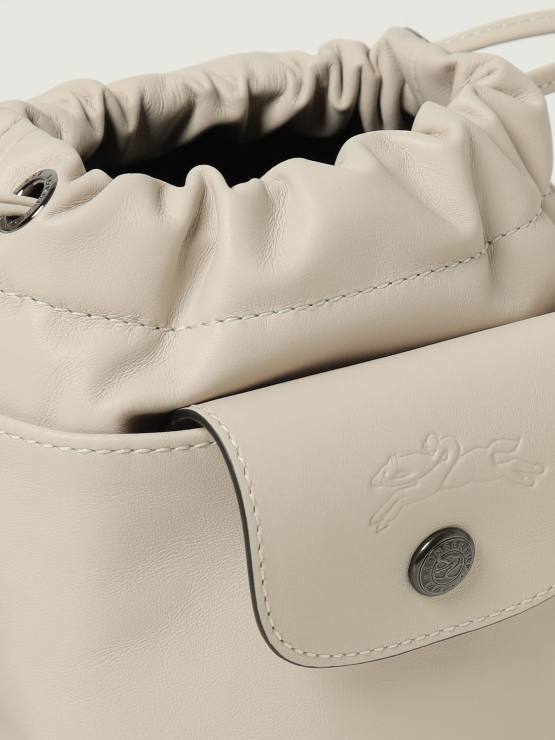 LONGCHAMP MINI BAG: Shoulder bag woman Longchamp, Ivory - Img 3