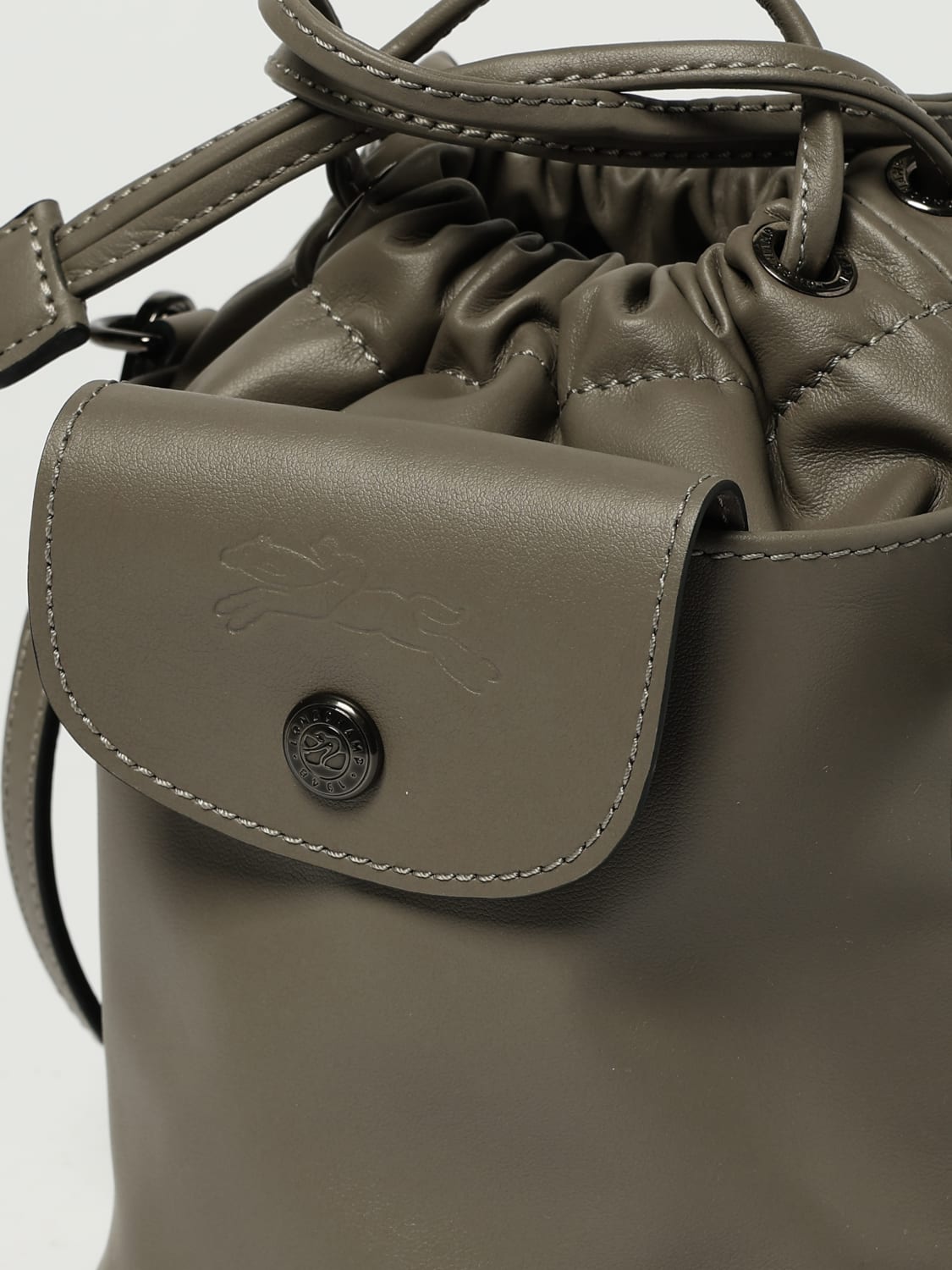 LONGCHAMP MINI BAG: Shoulder bag woman Longchamp, Dove Grey - Img 3