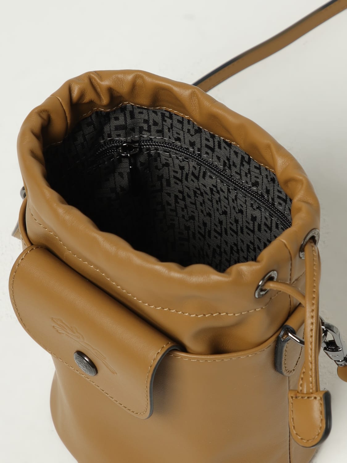 LONGCHAMP MINI BAG: Shoulder bag woman Longchamp, Tobacco - Img 3