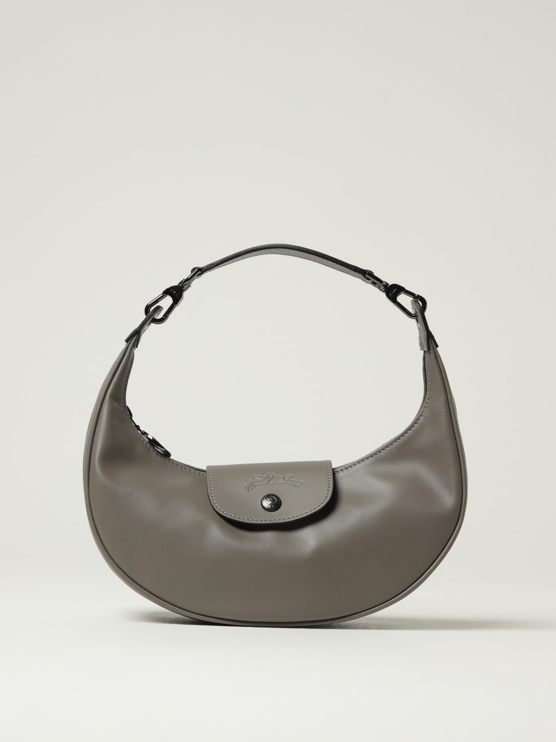 LONGCHAMP SHOULDER BAG: Shoulder bag woman Longchamp, Dove Grey - Img 1