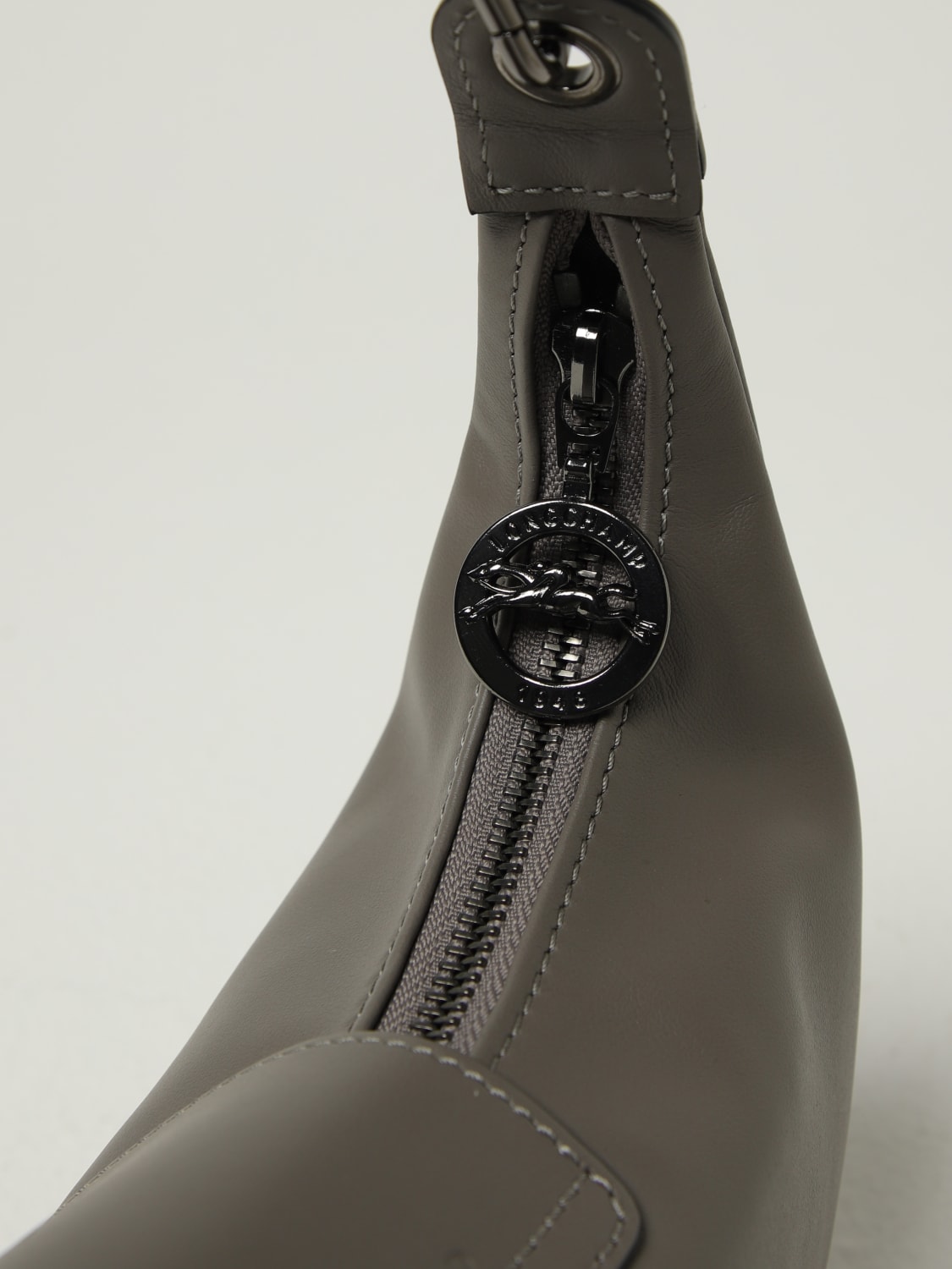 LONGCHAMP SHOULDER BAG: Shoulder bag woman Longchamp, Dove Grey - Img 3