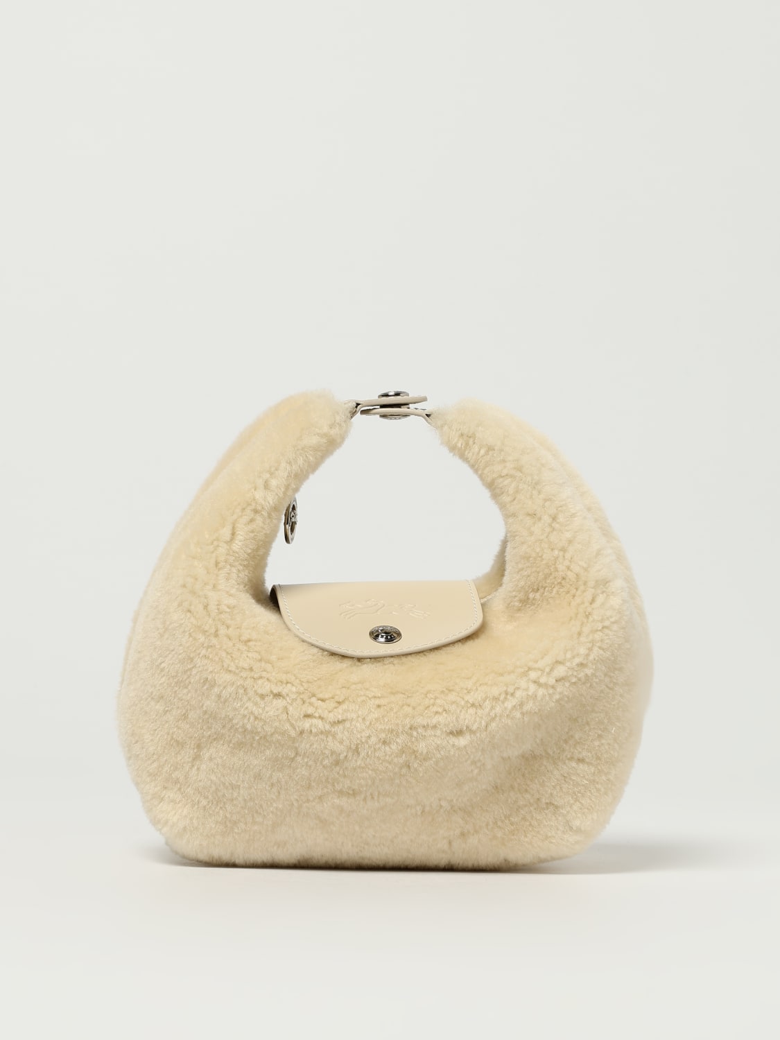 LONGCHAMP MINI BAG: Shoulder bag woman Longchamp, Natural - Img 1