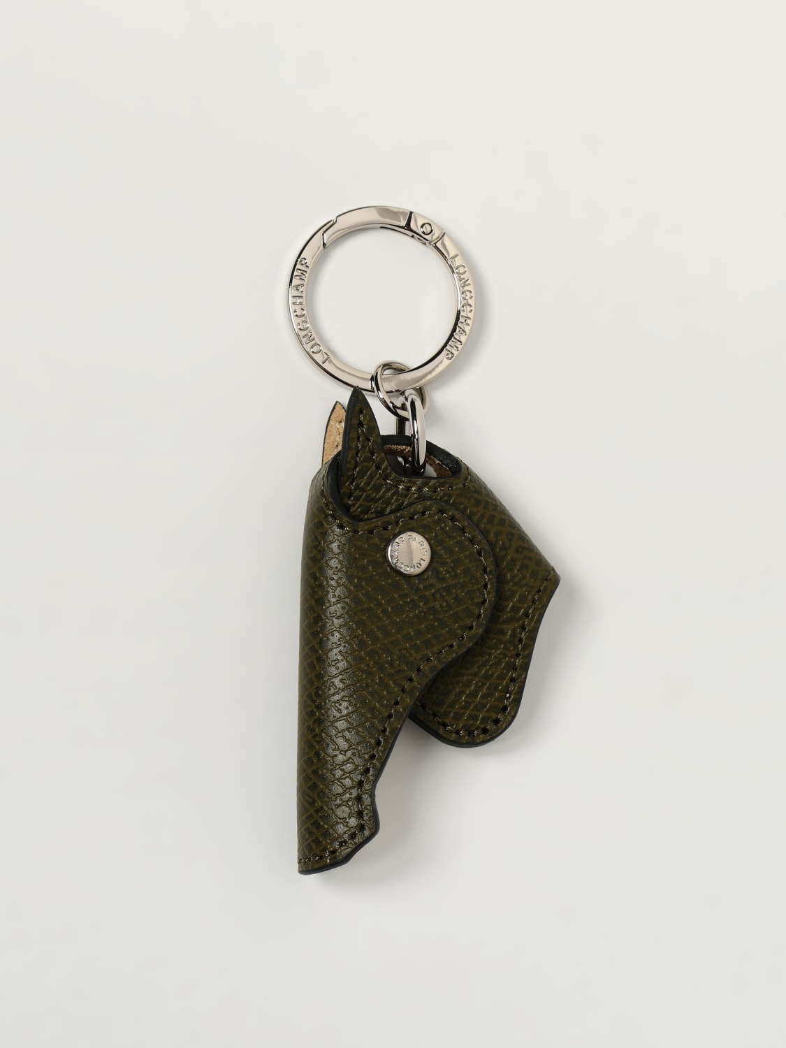 LONGCHAMP KEY CHAIN: Key chain woman Longchamp, Military - Img 1