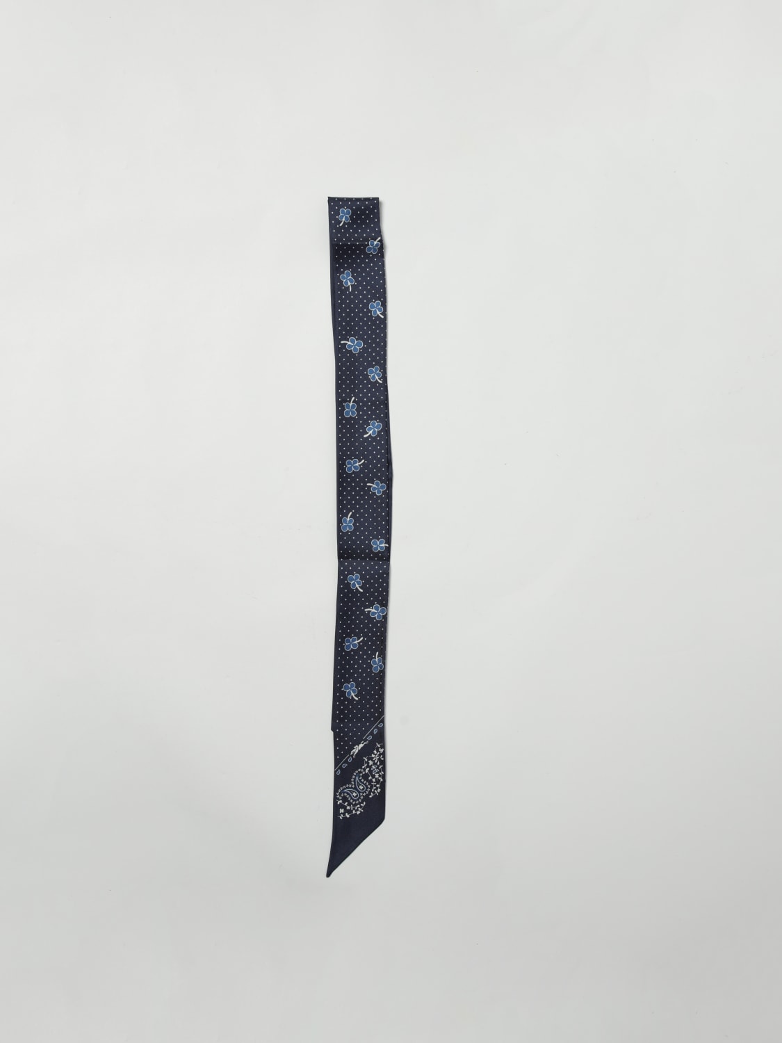 LONGCHAMP FULAR: Fular mujer Longchamp, Azul Marino - Img 1