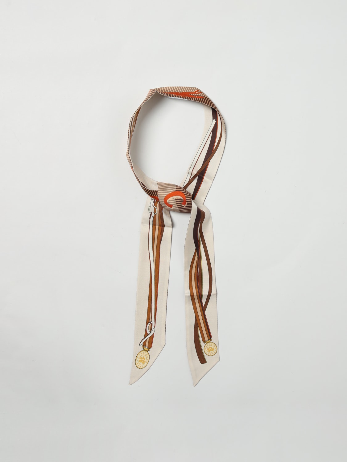 LONGCHAMP SEIDENTUCH: Seidentuch damen Longchamp, Ivory - Img 2