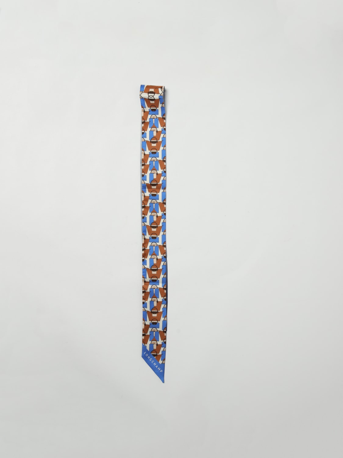 LONGCHAMP NECK SCARF: Neck scarf woman Longchamp, Blue - Img 1