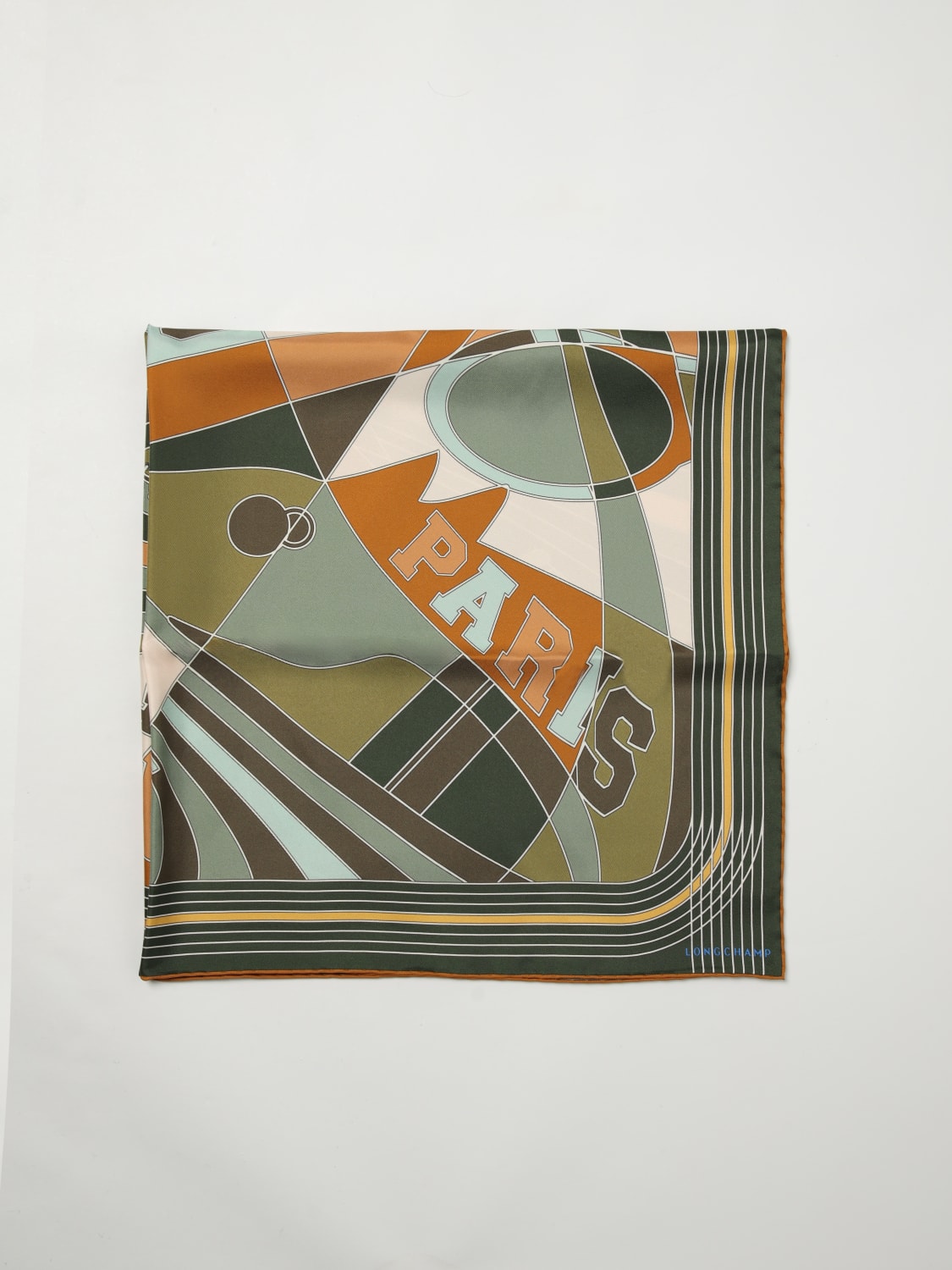 LONGCHAMP FULAR: Fular mujer Longchamp, Verde - Img 1