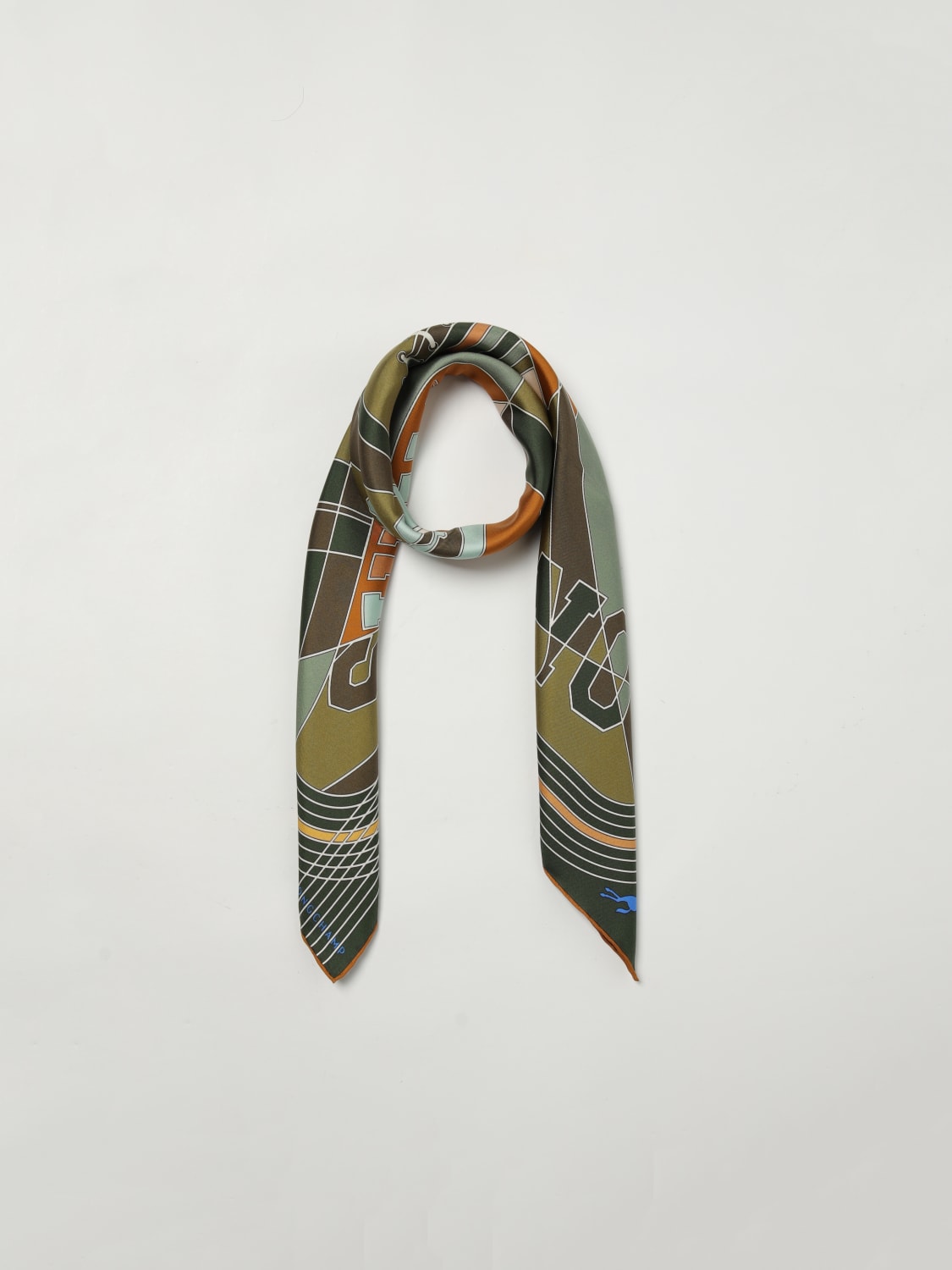 LONGCHAMP FULAR: Fular mujer Longchamp, Verde - Img 2