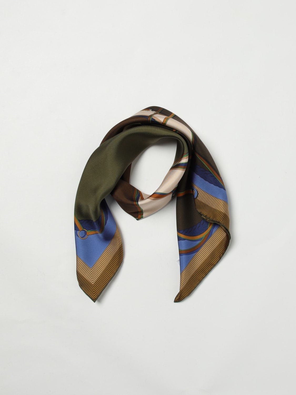 LONGCHAMP NECK SCARF: Neck scarf woman Longchamp, Burgundy - Img 2