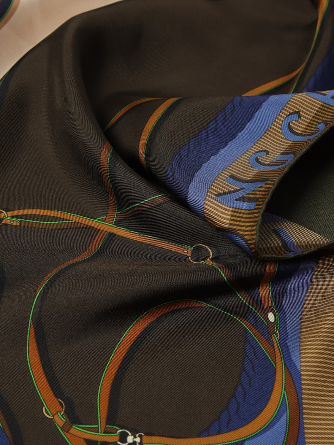 LONGCHAMP NECK SCARF: Neck scarf woman Longchamp, Burgundy - Img 3