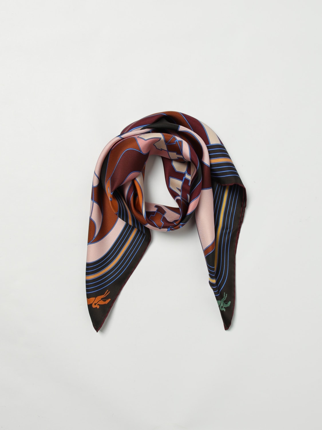 LONGCHAMP SEIDENTUCH: Seidentuch damen Longchamp, Military - Img 2