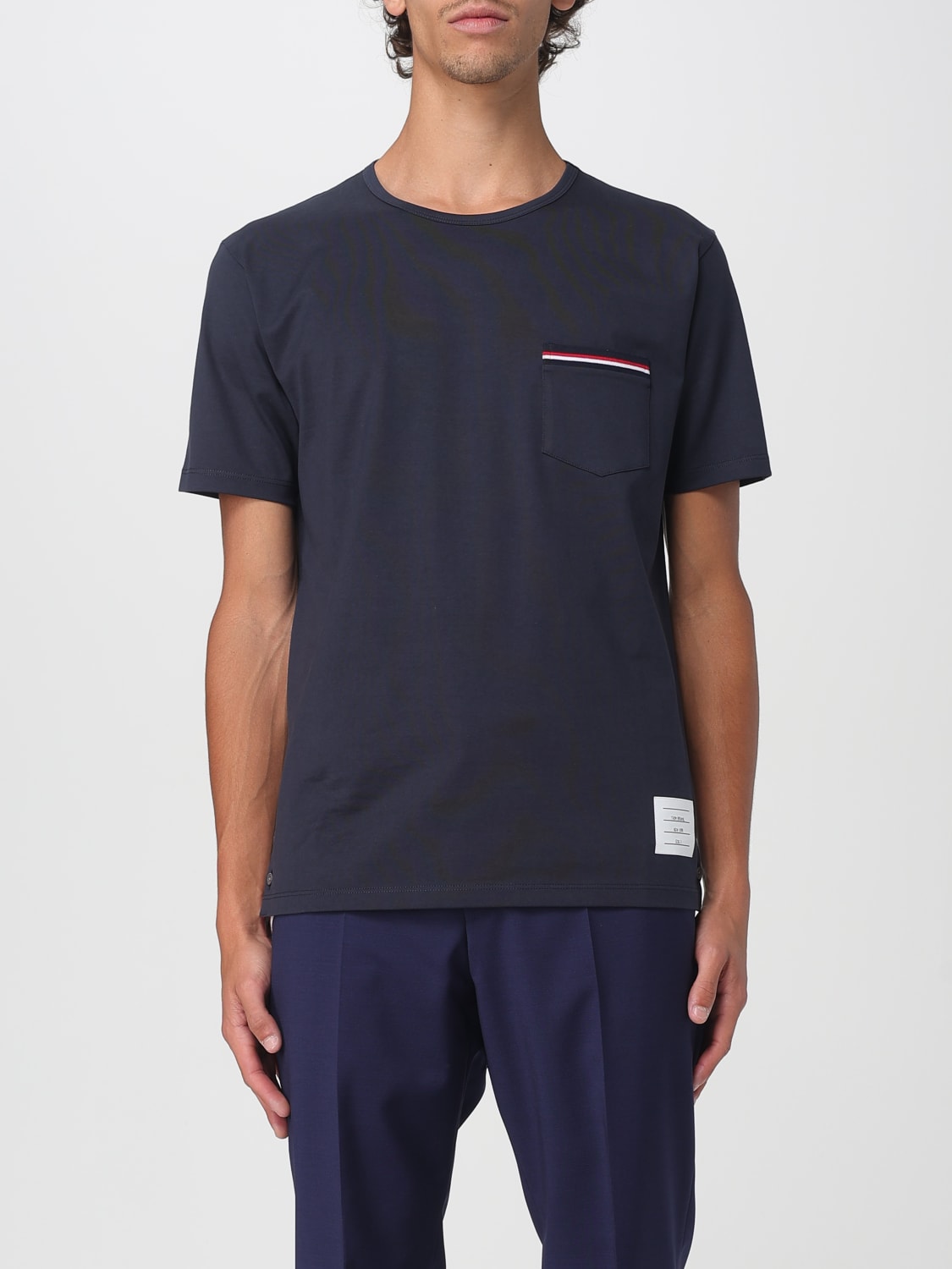 THOM BROWNE T-SHIRT: T-shirt men Thom Browne, Navy - Img 1