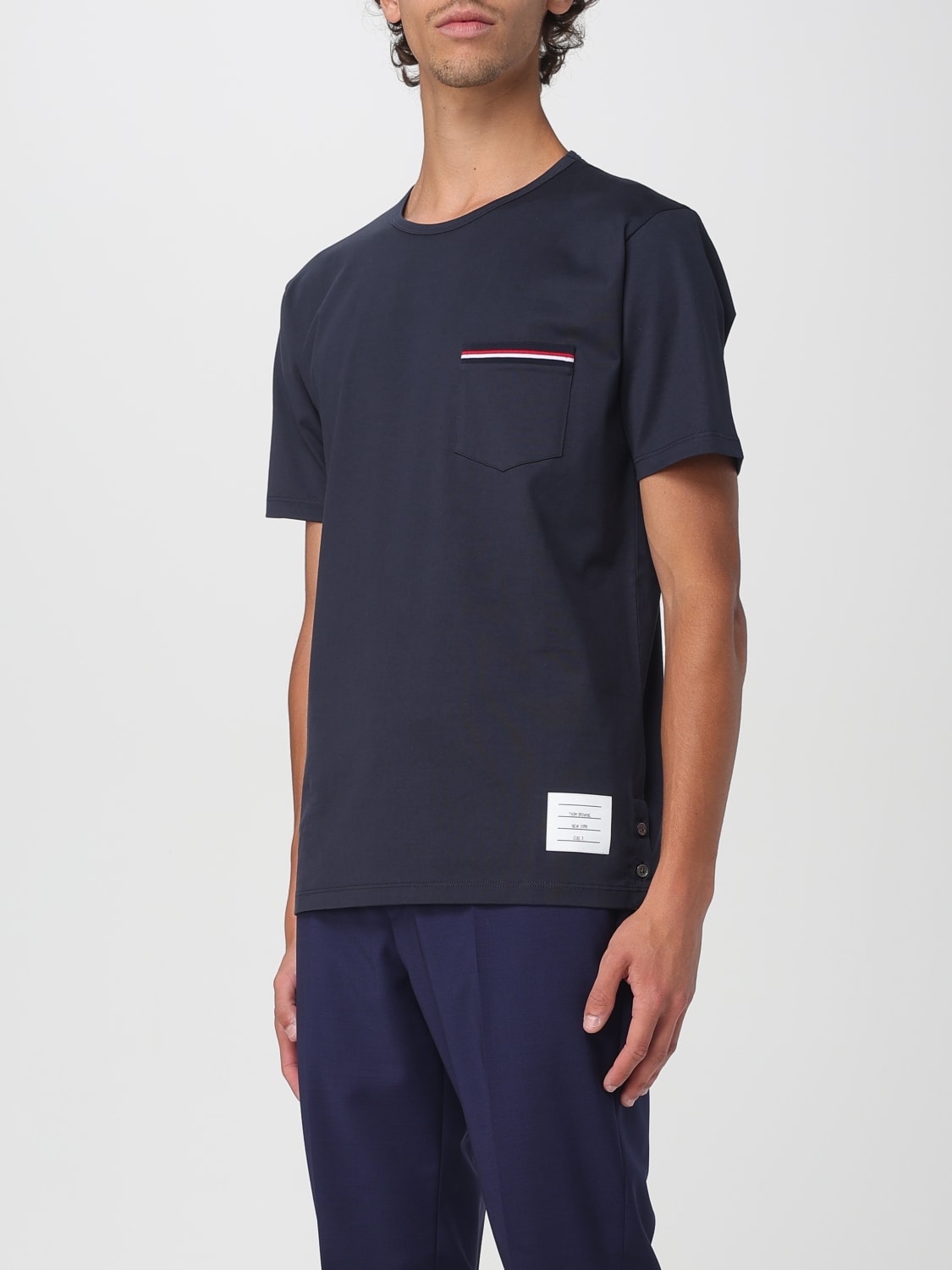 THOM BROWNE T-SHIRT: T-shirt men Thom Browne, Navy - Img 4