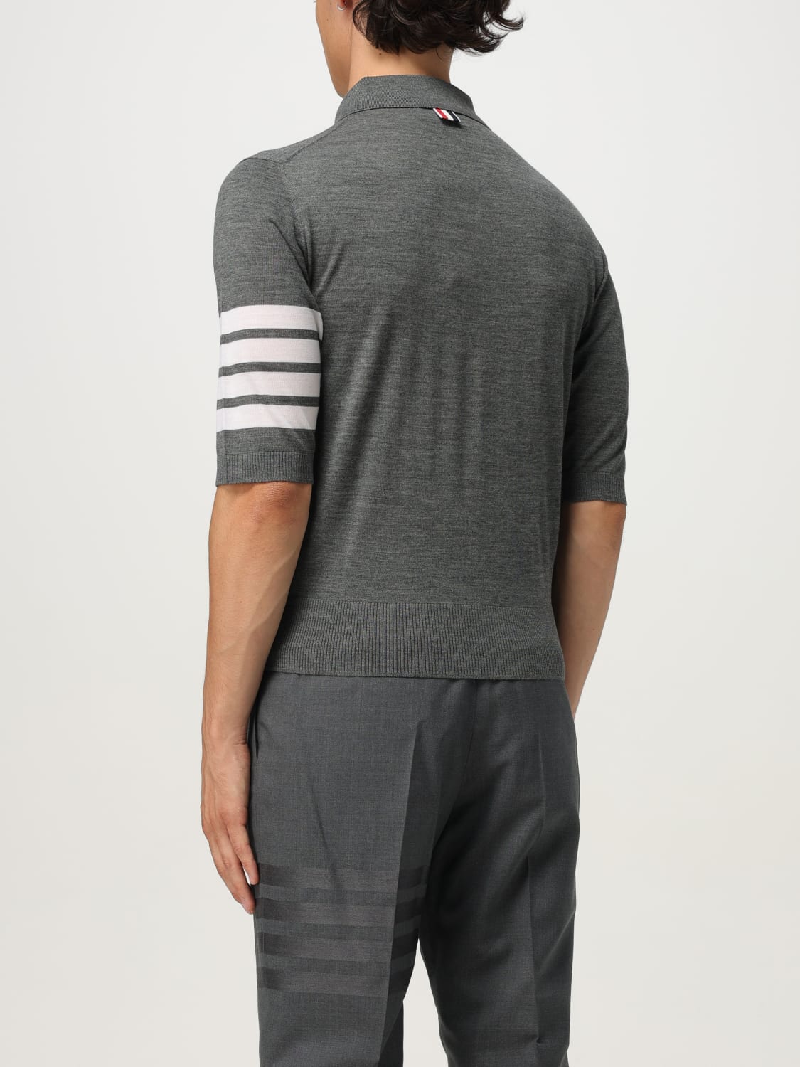 THOM BROWNE SWEATER: Sweater men Thom Browne, Grey - Img 3