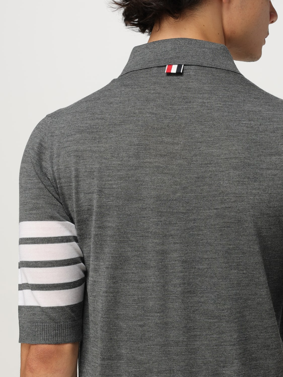 THOM BROWNE SWEATER: Sweater men Thom Browne, Grey - Img 5