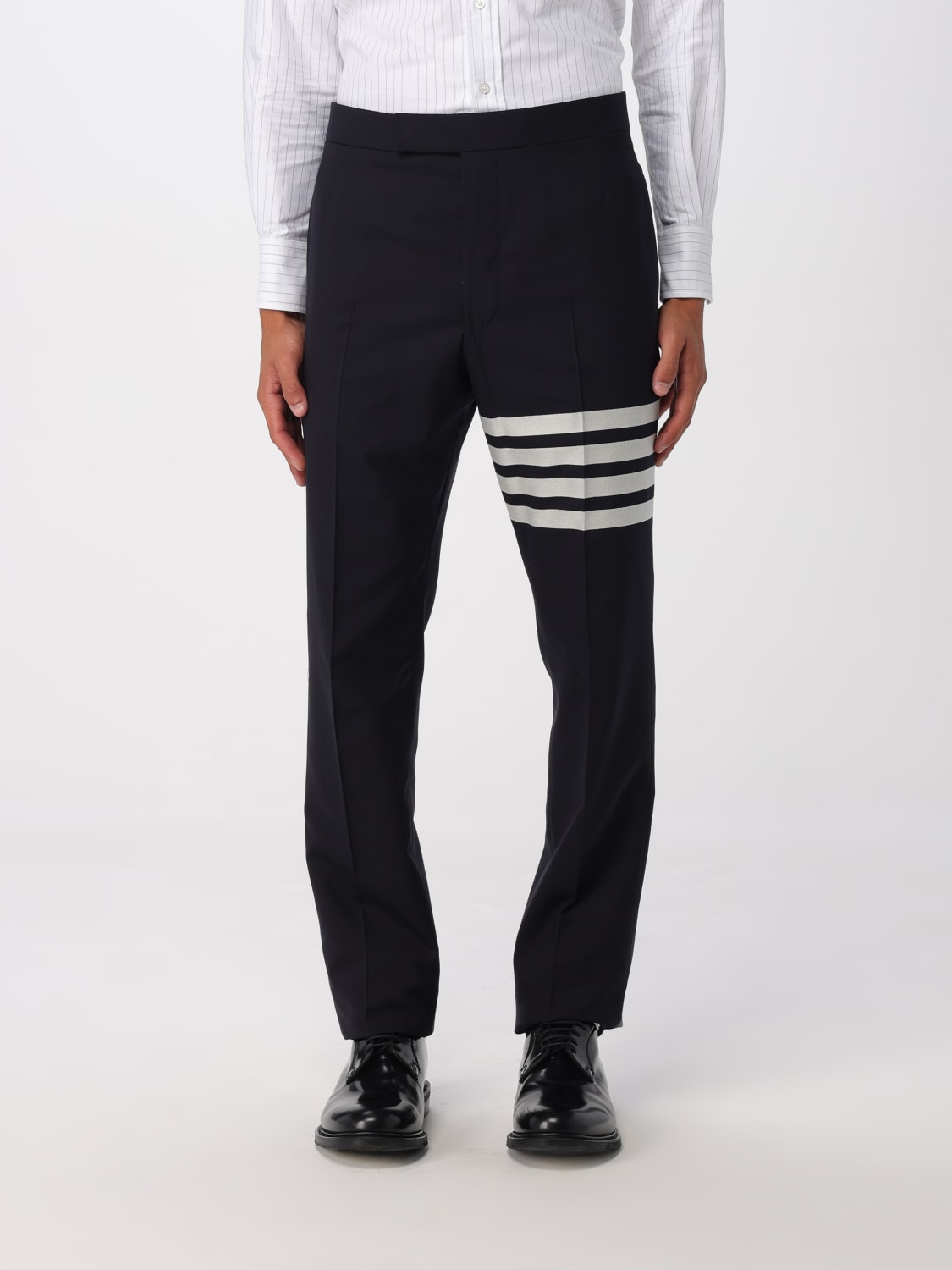 THOM BROWNE PANTS: Pants men Thom Browne, Navy - Img 1