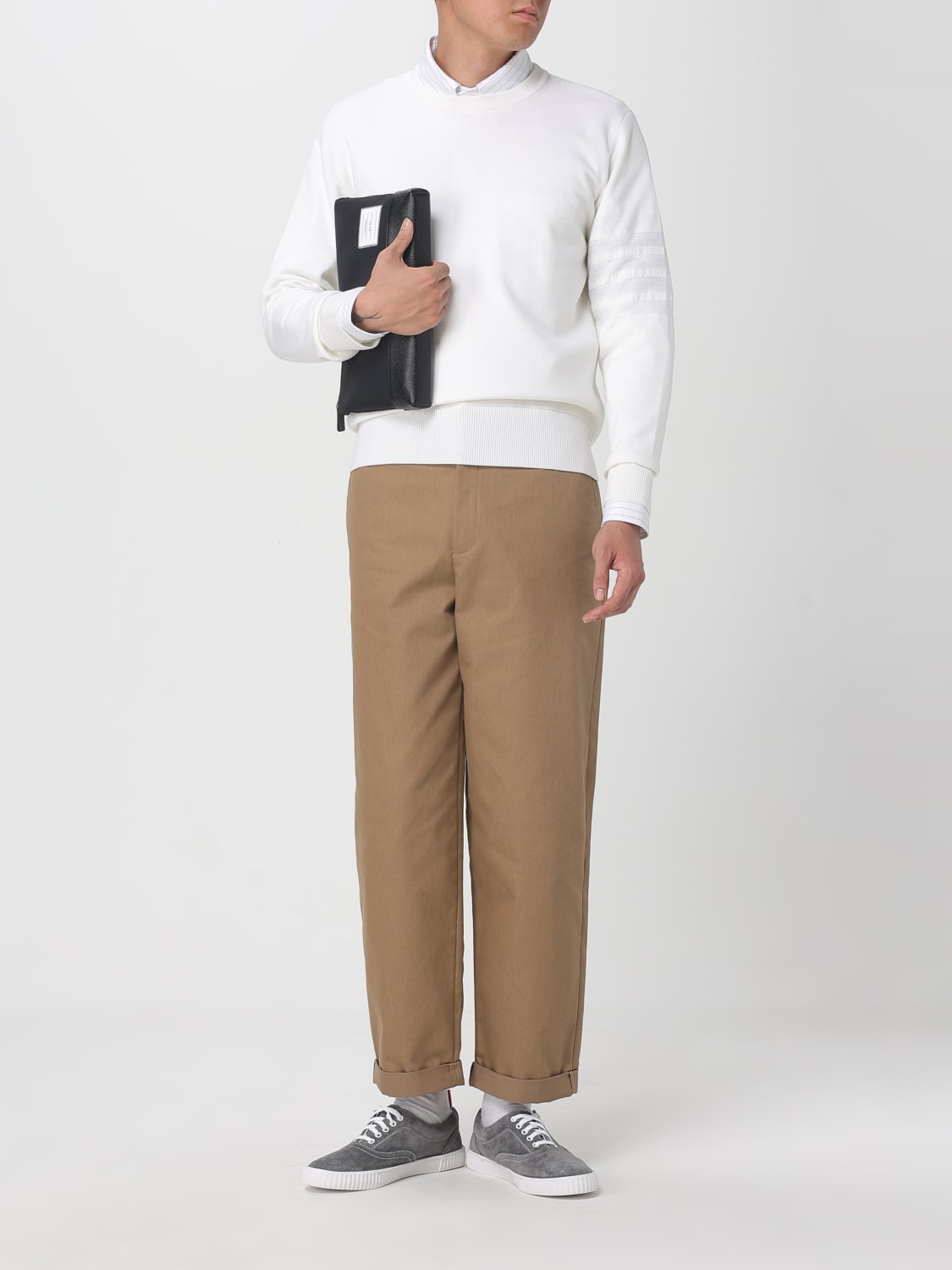 THOM BROWNE 公文包: 手袋 男士 Thom Browne, 黑色 - Img 2