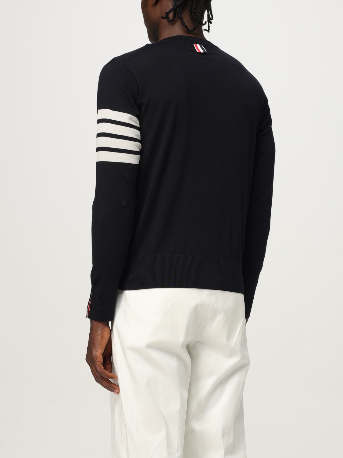 THOM BROWNE SWEATER: Sweater men Thom Browne, Navy - Img 3
