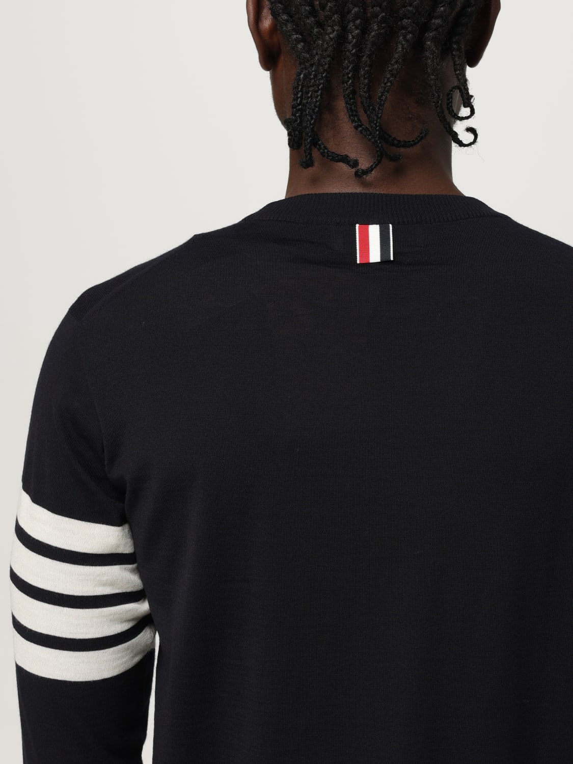 THOM BROWNE SWEATER: Sweater men Thom Browne, Navy - Img 5