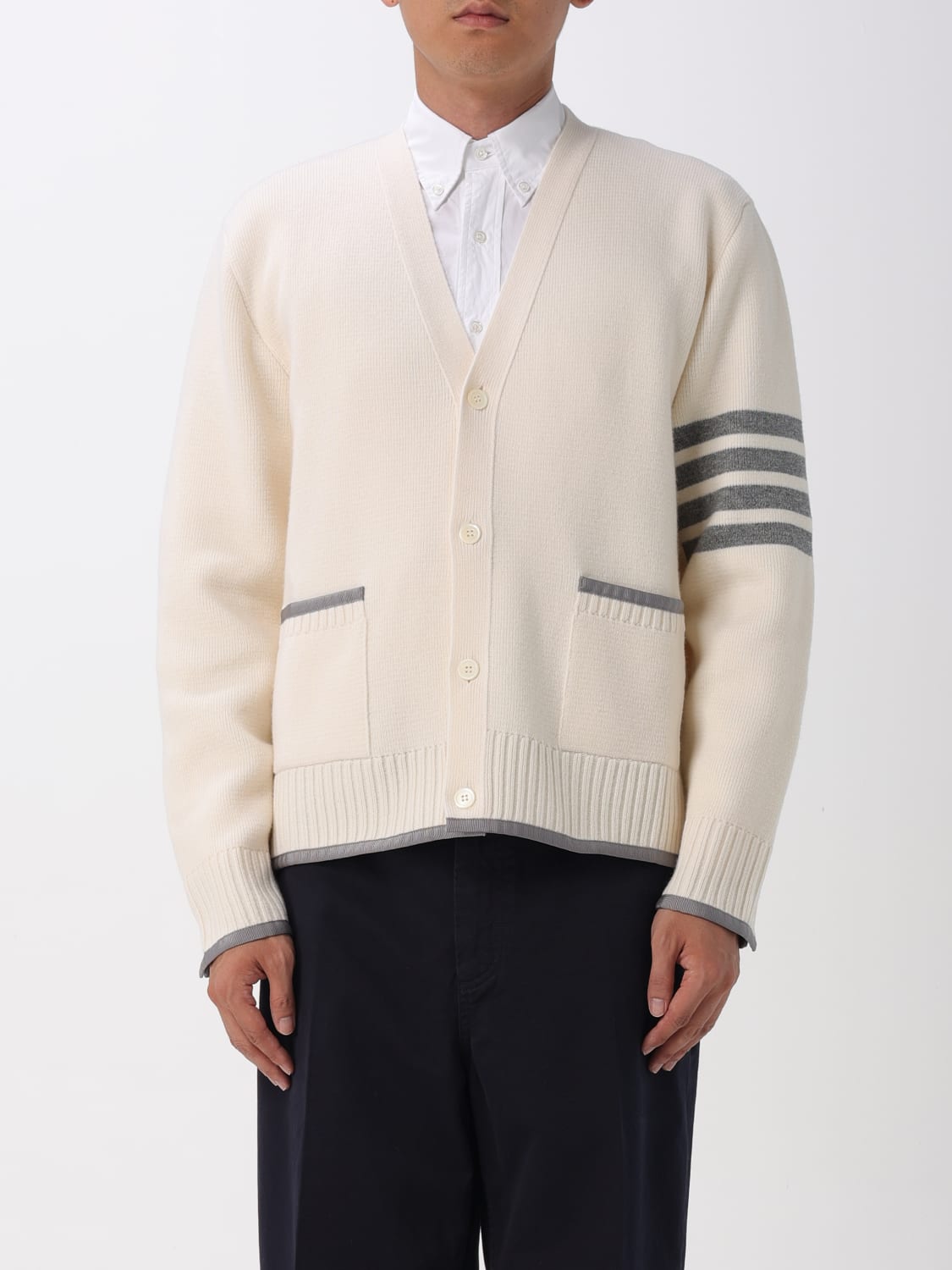 THOM BROWNE SWEATER: Sweater men Thom Browne, White - Img 1