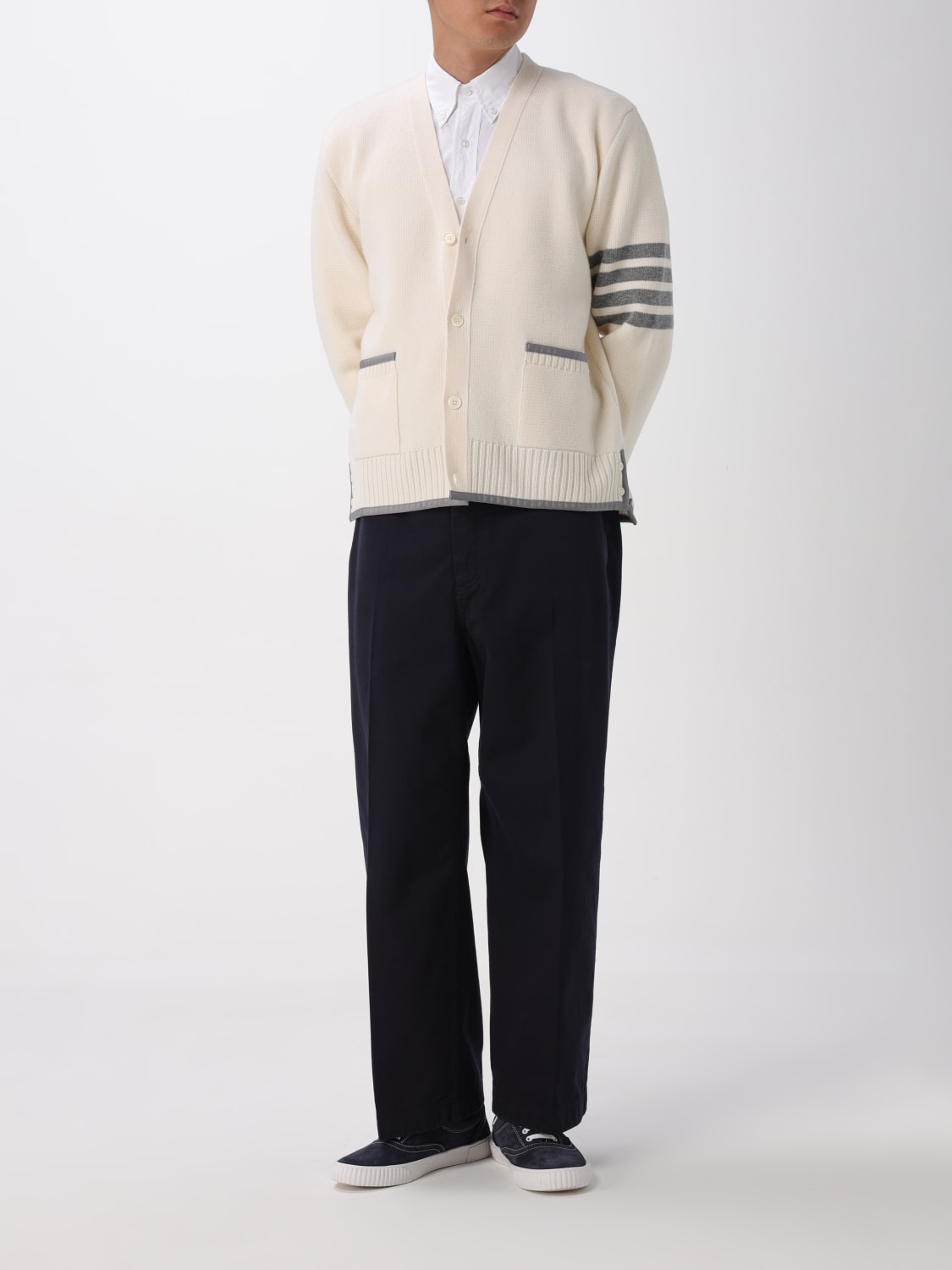 THOM BROWNE SWEATER: Sweater men Thom Browne, White - Img 2