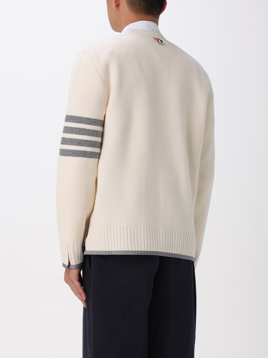 THOM BROWNE SWEATER: Sweater men Thom Browne, White - Img 3