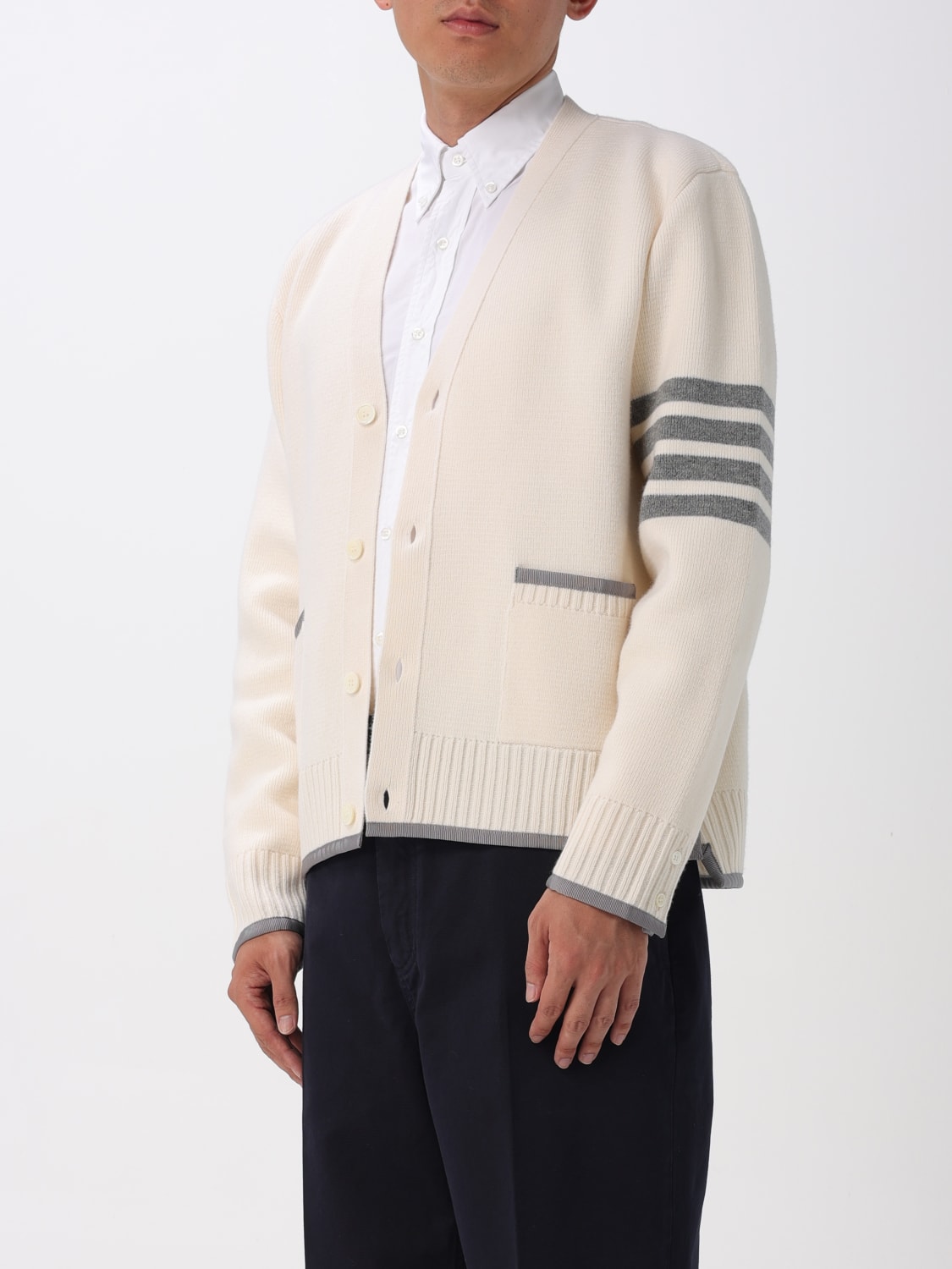 THOM BROWNE SWEATER: Sweater men Thom Browne, White - Img 4