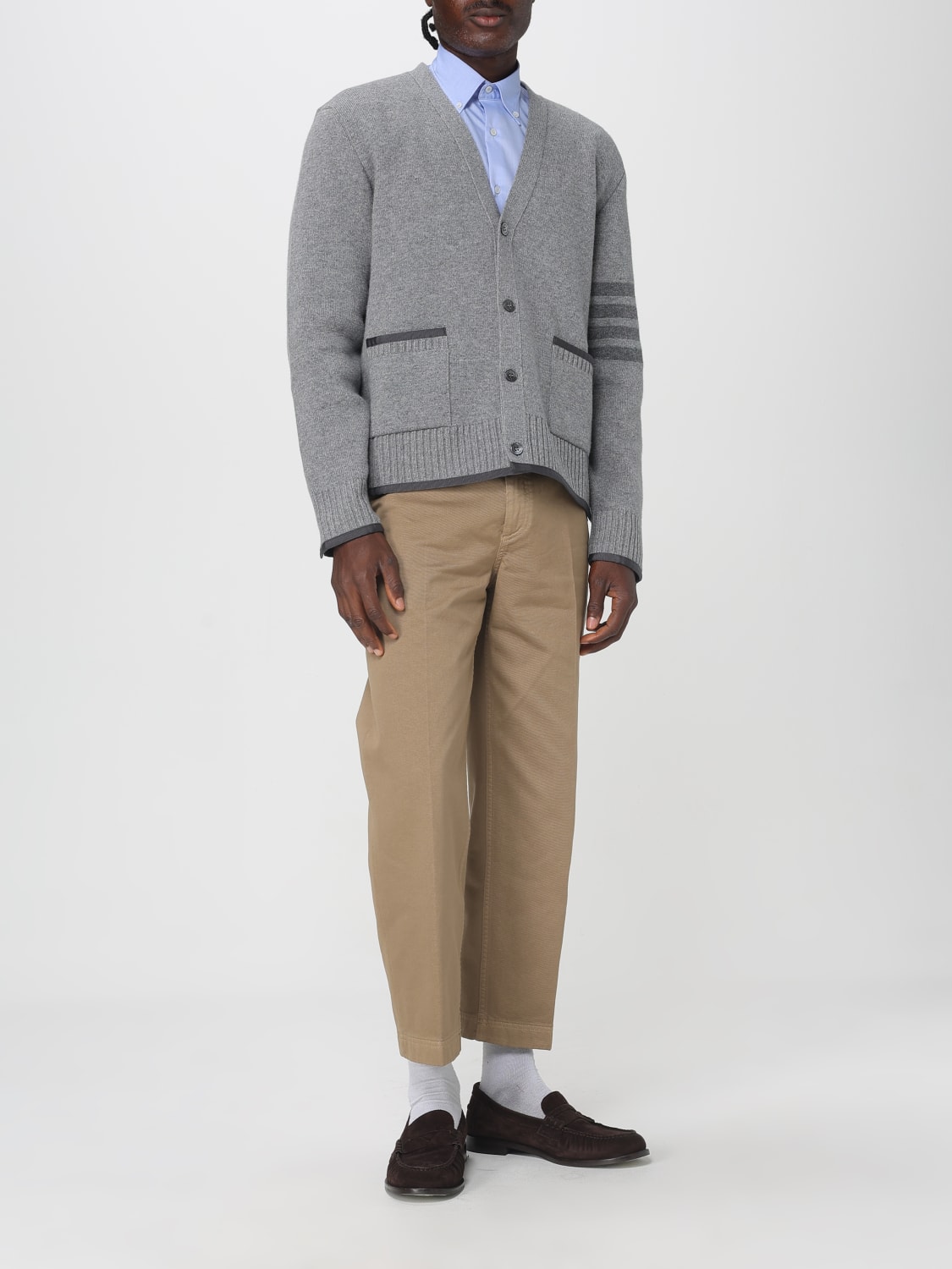 THOM BROWNE SWEATER: Sweater men Thom Browne, Grey - Img 2