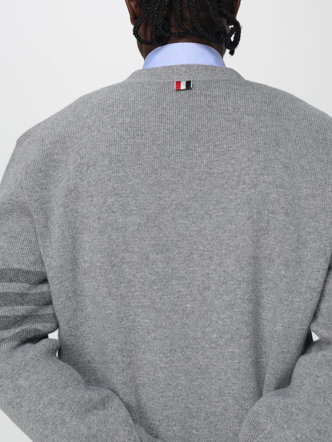 THOM BROWNE SWEATER: Sweater men Thom Browne, Grey - Img 5