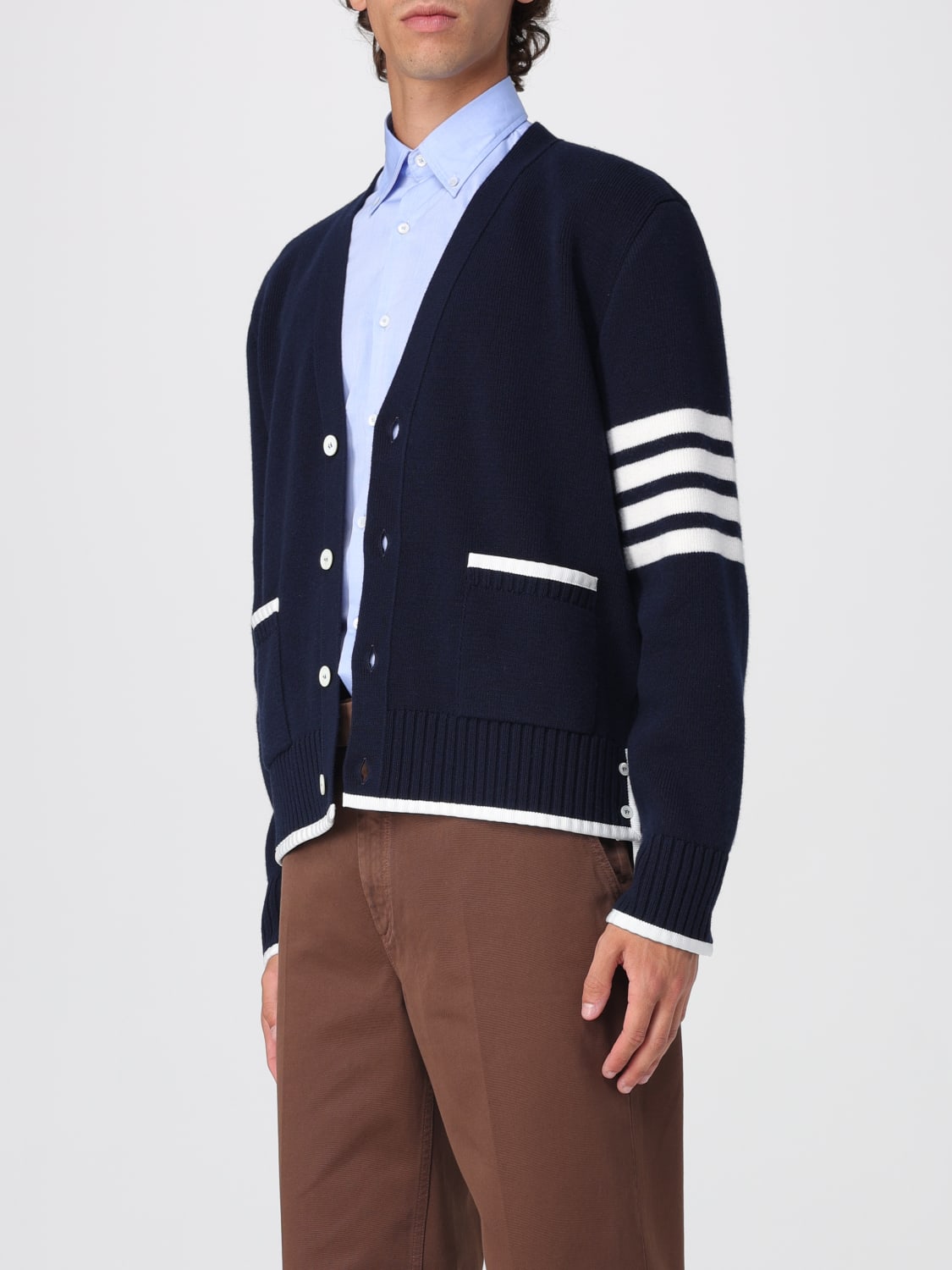 THOM BROWNE SWEATER: Sweater men Thom Browne, Navy - Img 4