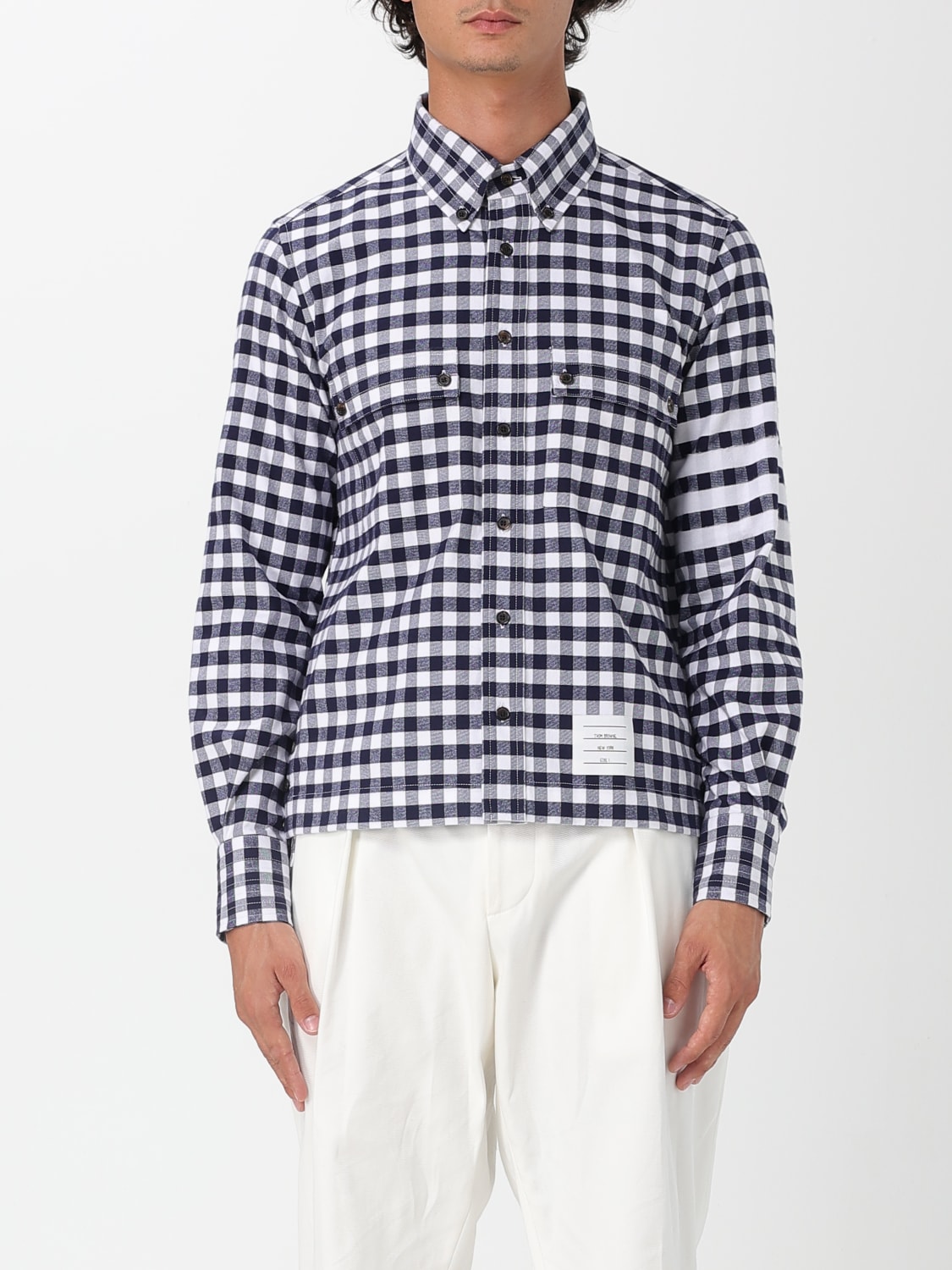 THOM BROWNE SHIRT: Shirt men Thom Browne, Navy - Img 1