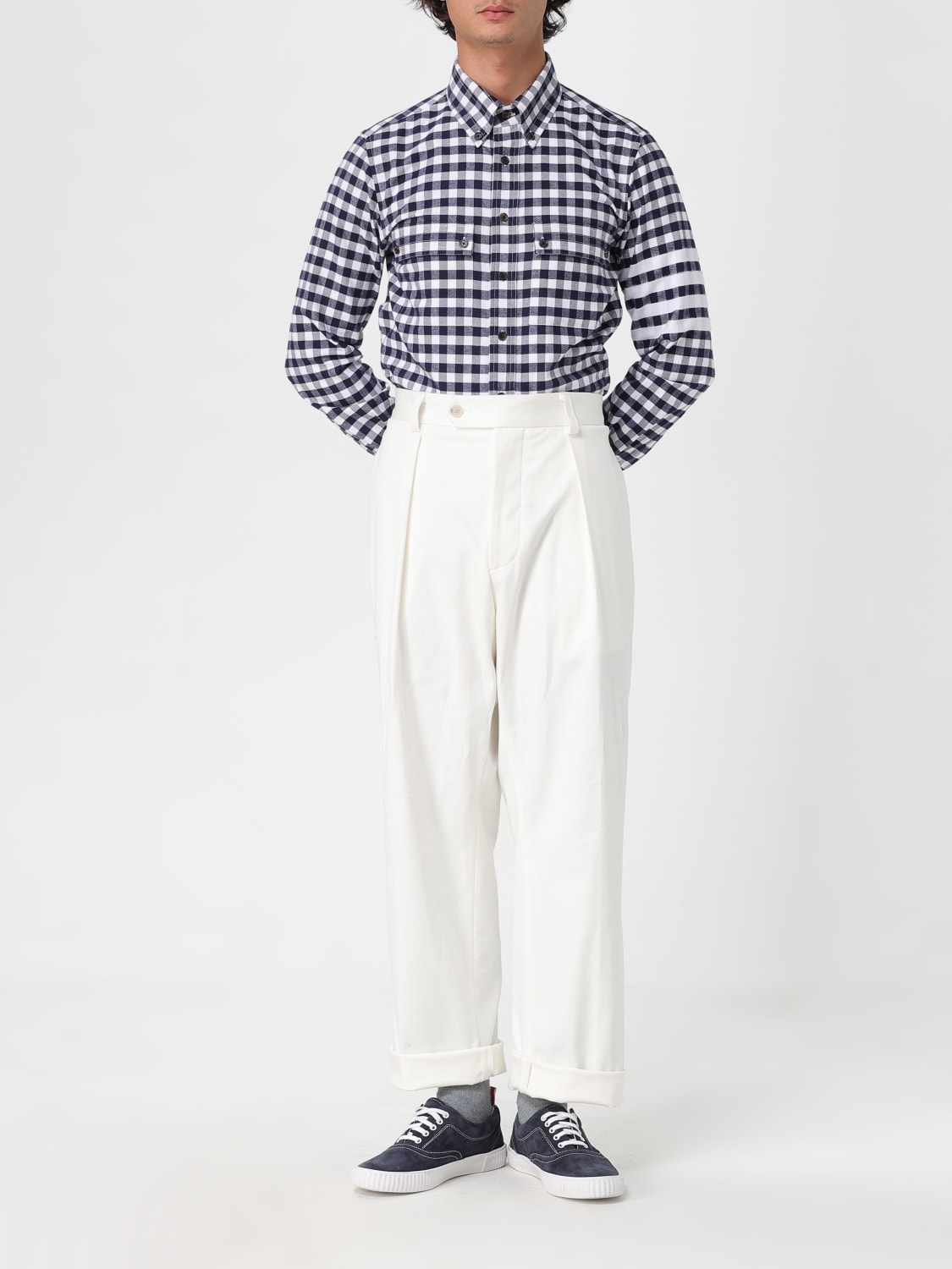 THOM BROWNE SHIRT: Shirt men Thom Browne, Navy - Img 2