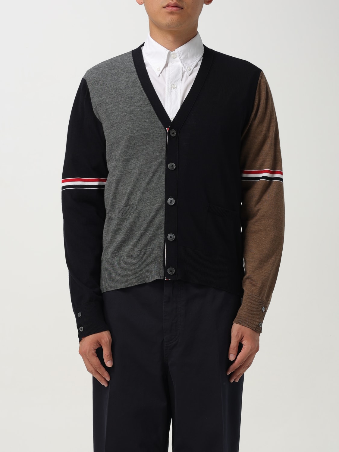 THOM BROWNE SWEATER: Sweater men Thom Browne, Navy - Img 1